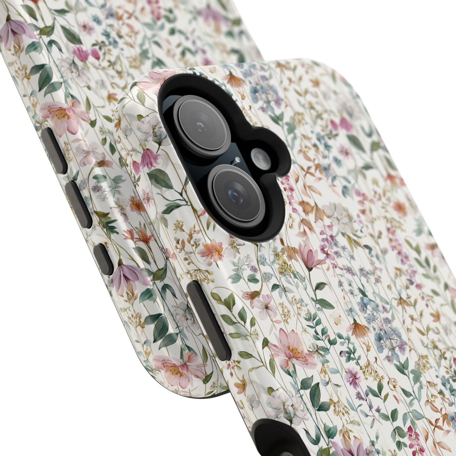 Floral Impact-Resistant Phone Case, iPhone, Samsung