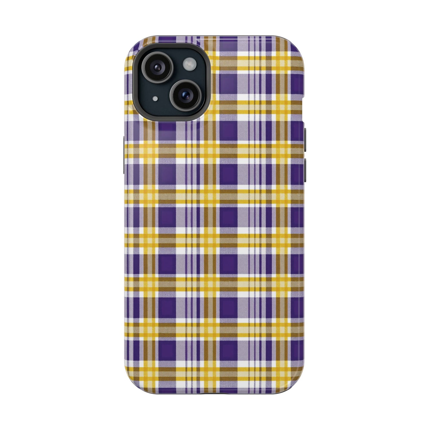 Impact-Resistant Phone Case- Louisiana Plaid