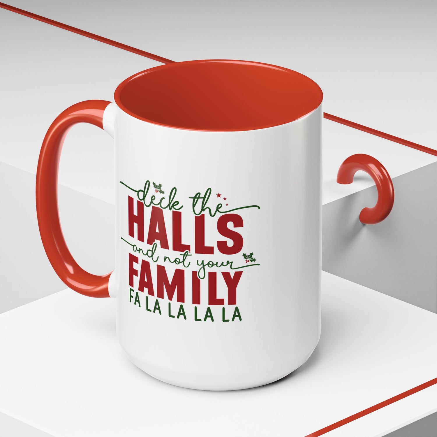 Funny Holiday Coffee Mug, Festive Drinkware