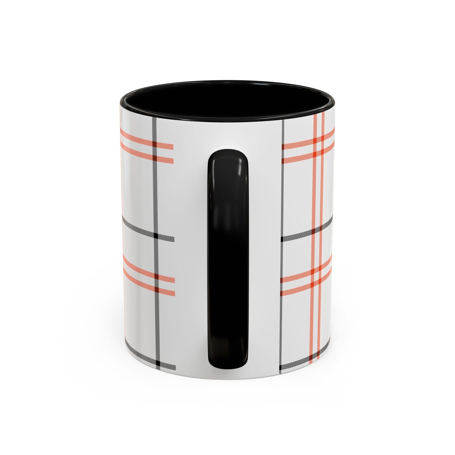 Plaid Accent Coffee Mug | Cozy Vibes, Perfect Gift for Coffee Lovers, Home Decor, Fall and Winter Celebrations, Kitchen Essentials