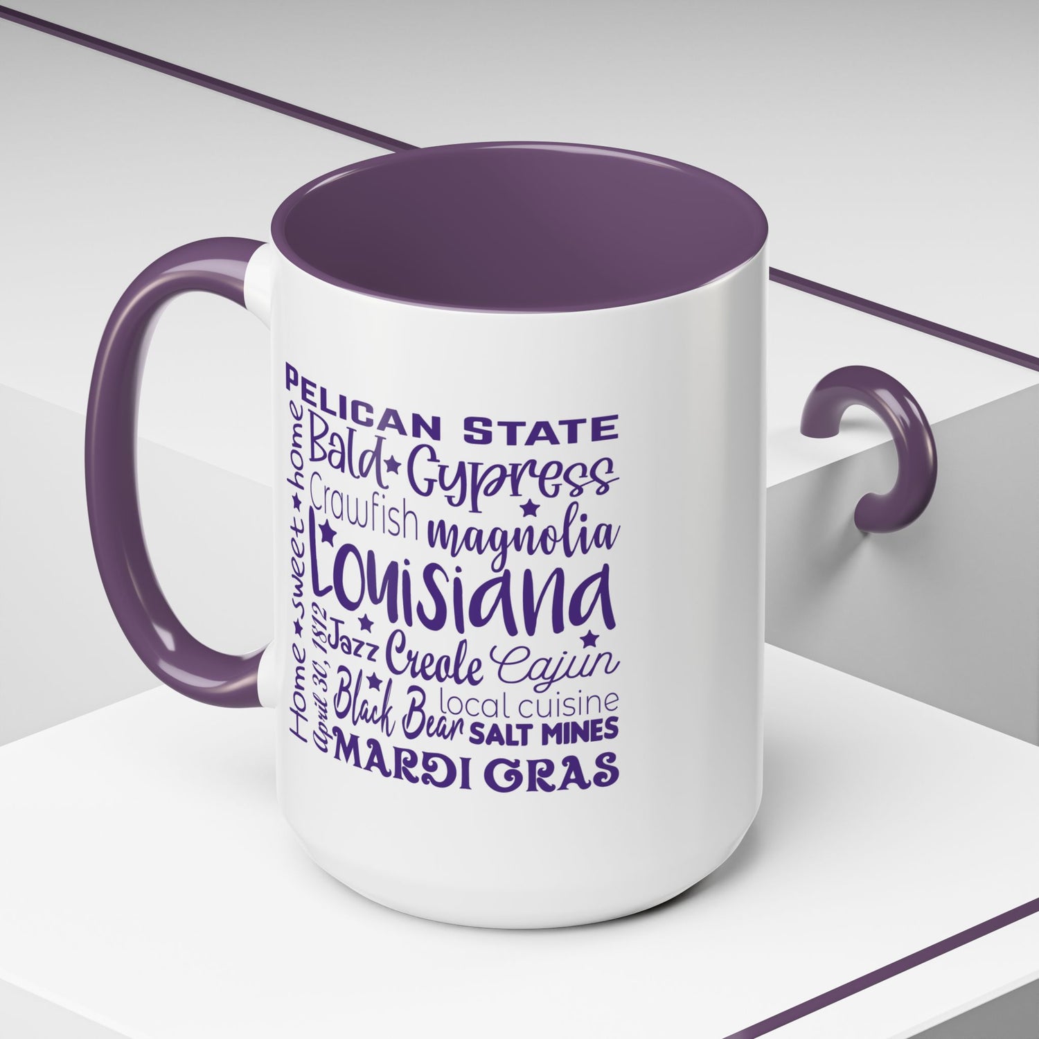 Louisiana Accent Coffee Mug - Perfect for Home & Kitchen, Gift for Mardi Gras, Inspirational Decor, Travel Souvenir, Unique Drinkware
