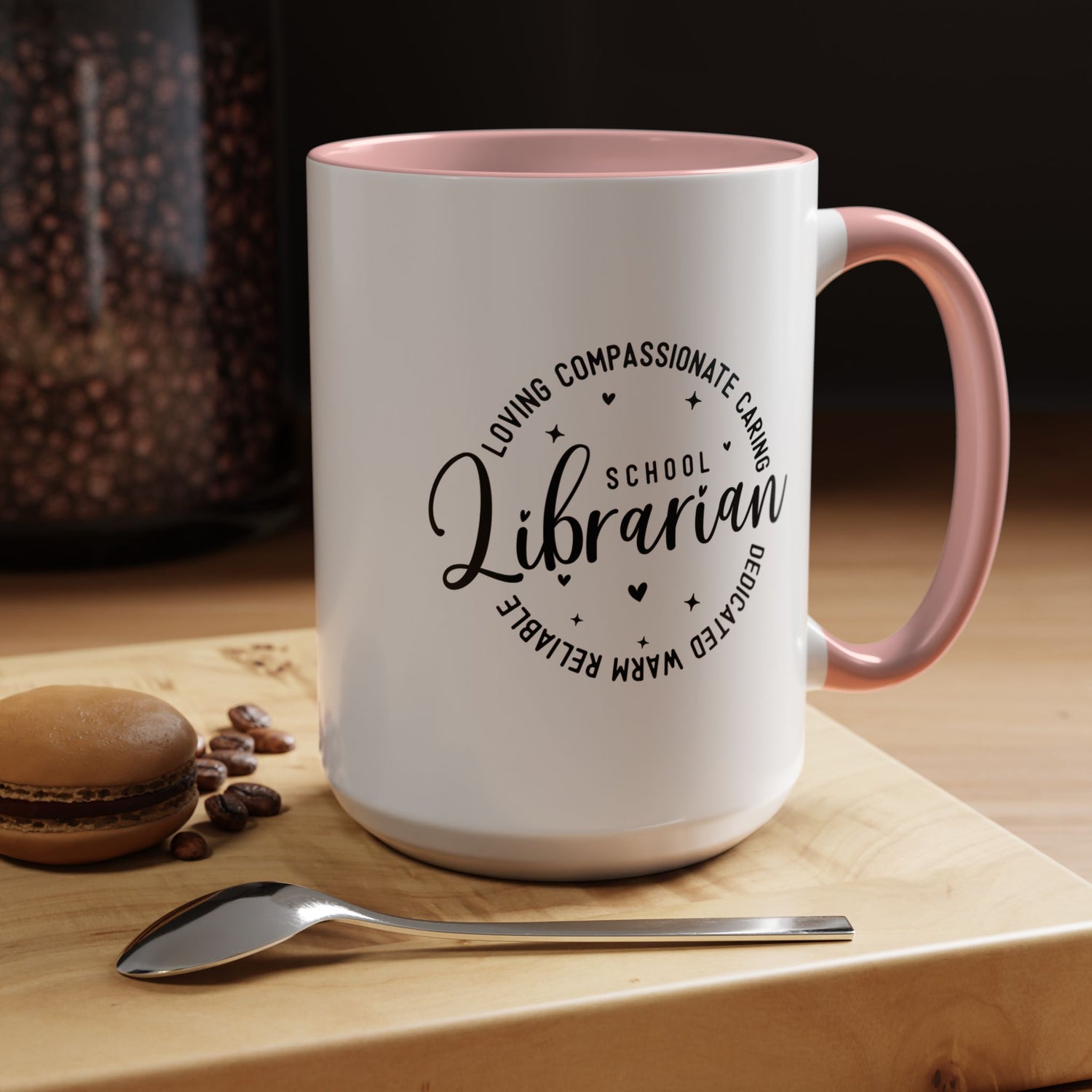 Librarian Love Coffee Mug | Gift for Teachers, School Librarians, Reading Enthusiasts, Book Lovers, Graduation