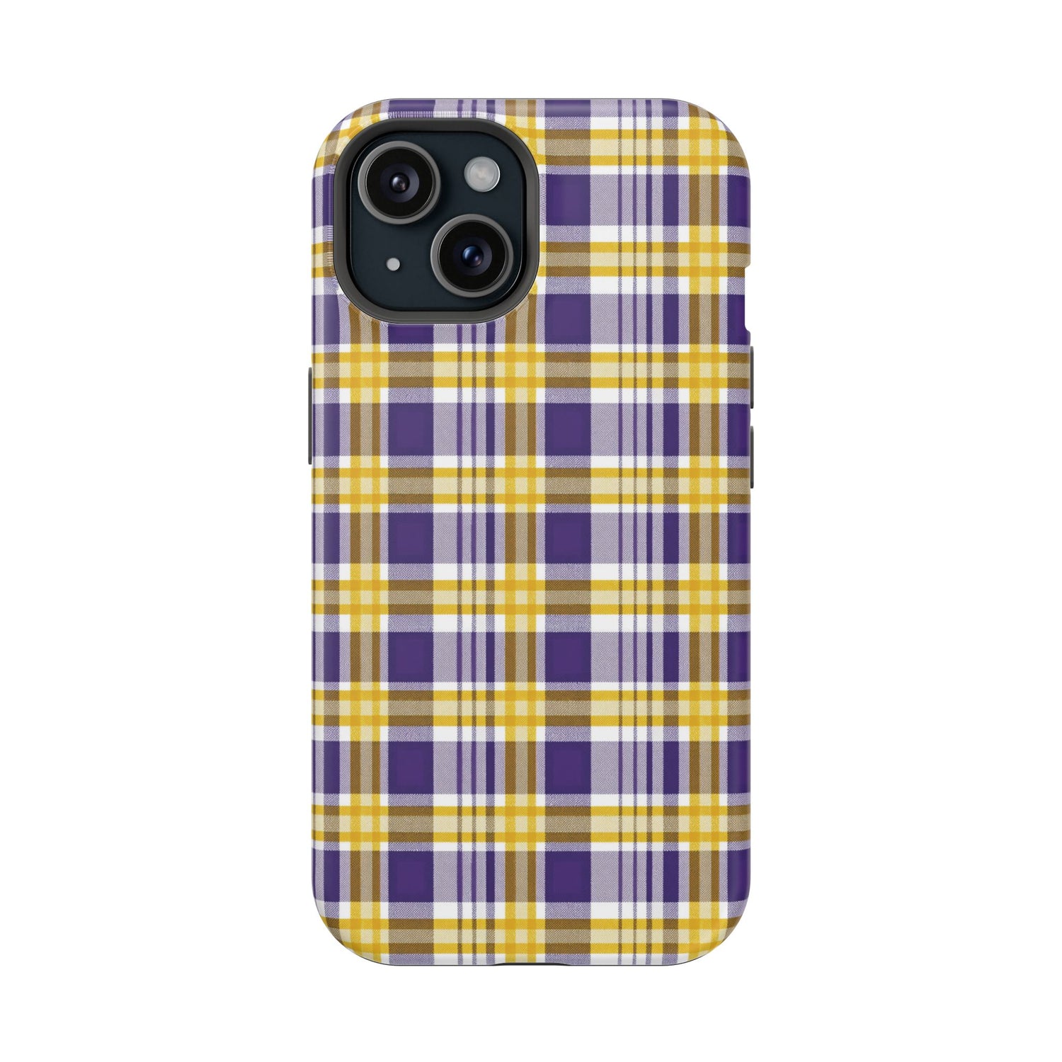 Impact-Resistant Phone Case- Louisiana Plaid