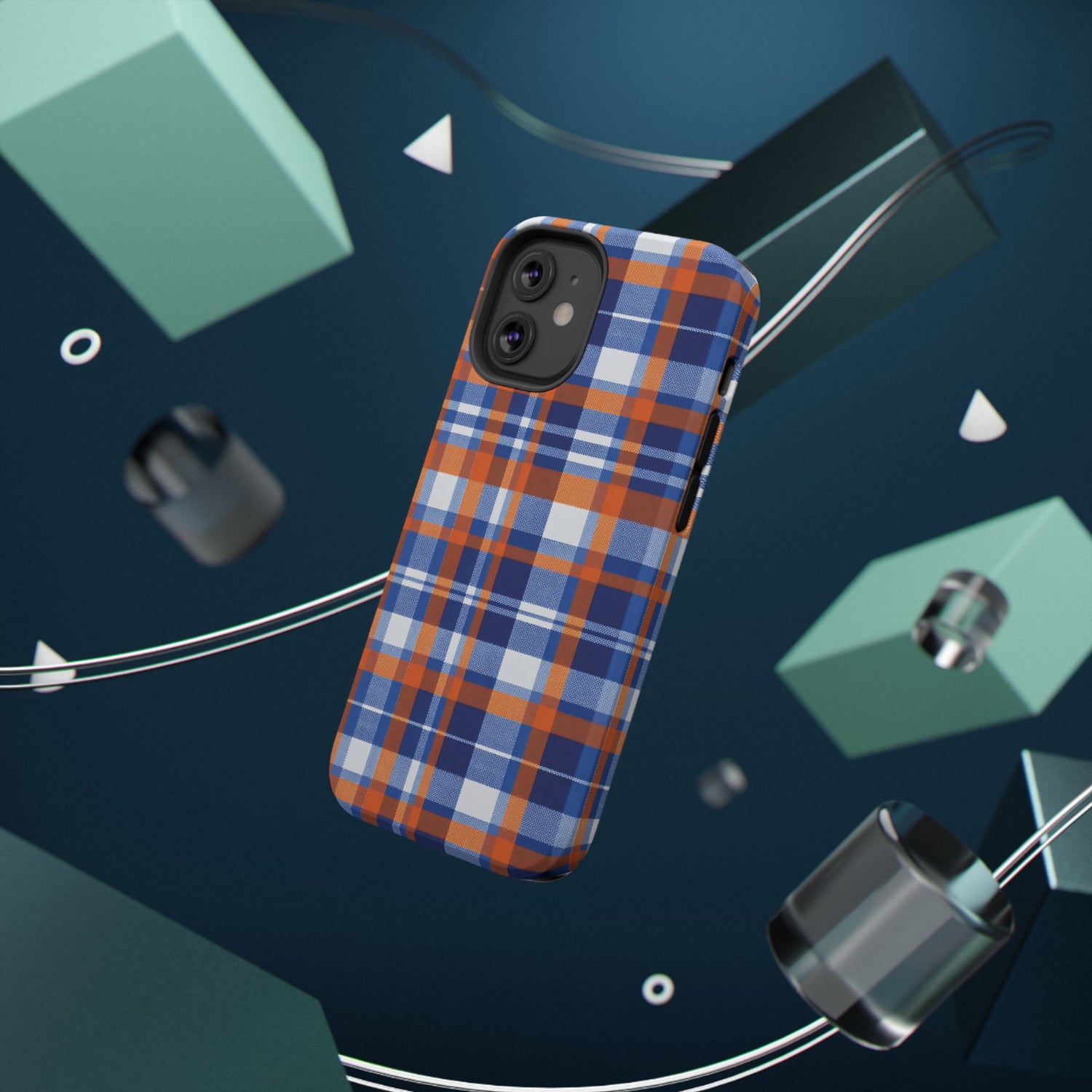 Impact-Resistant Phone Case- Florida Plaid