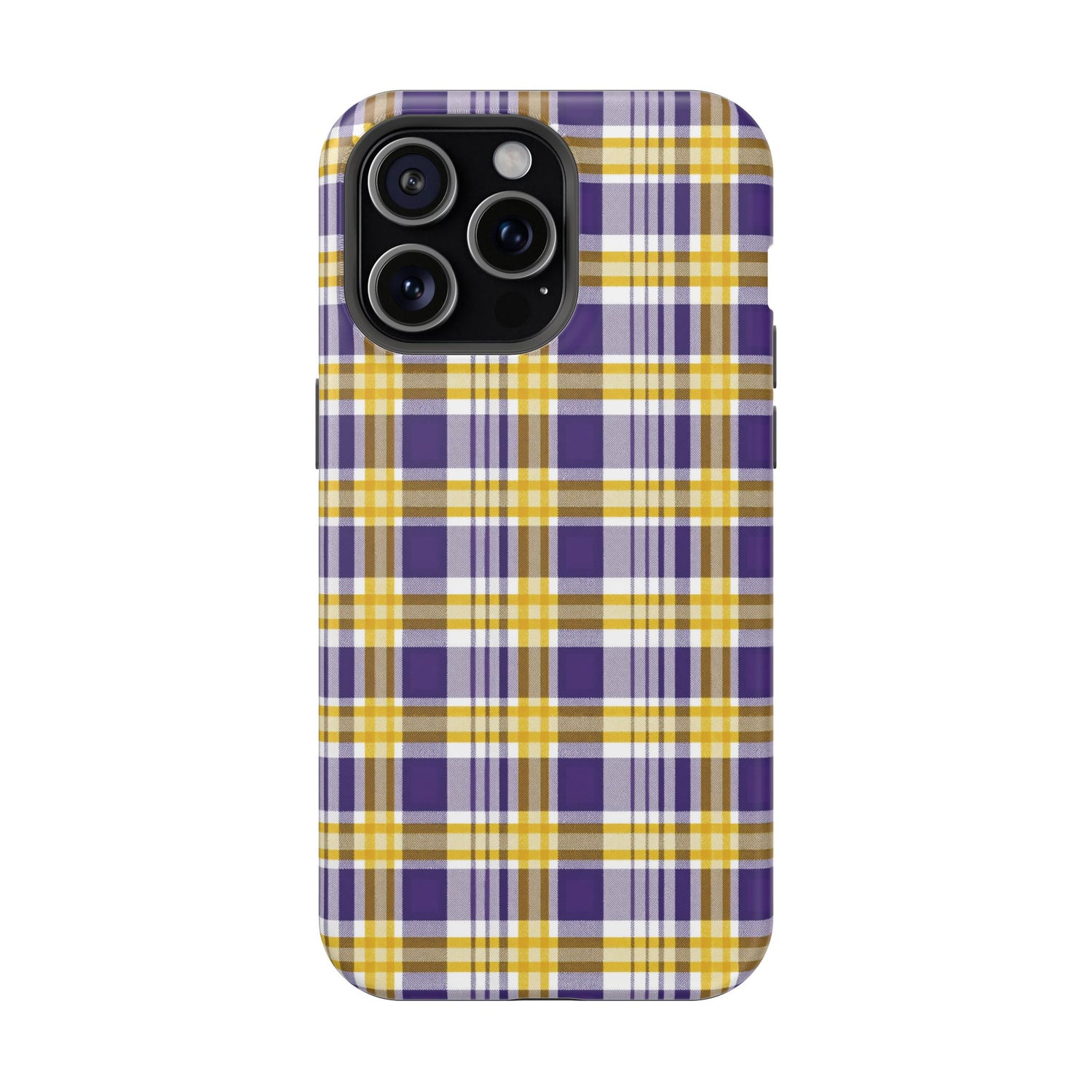 Impact-Resistant Phone Case- Louisiana Plaid