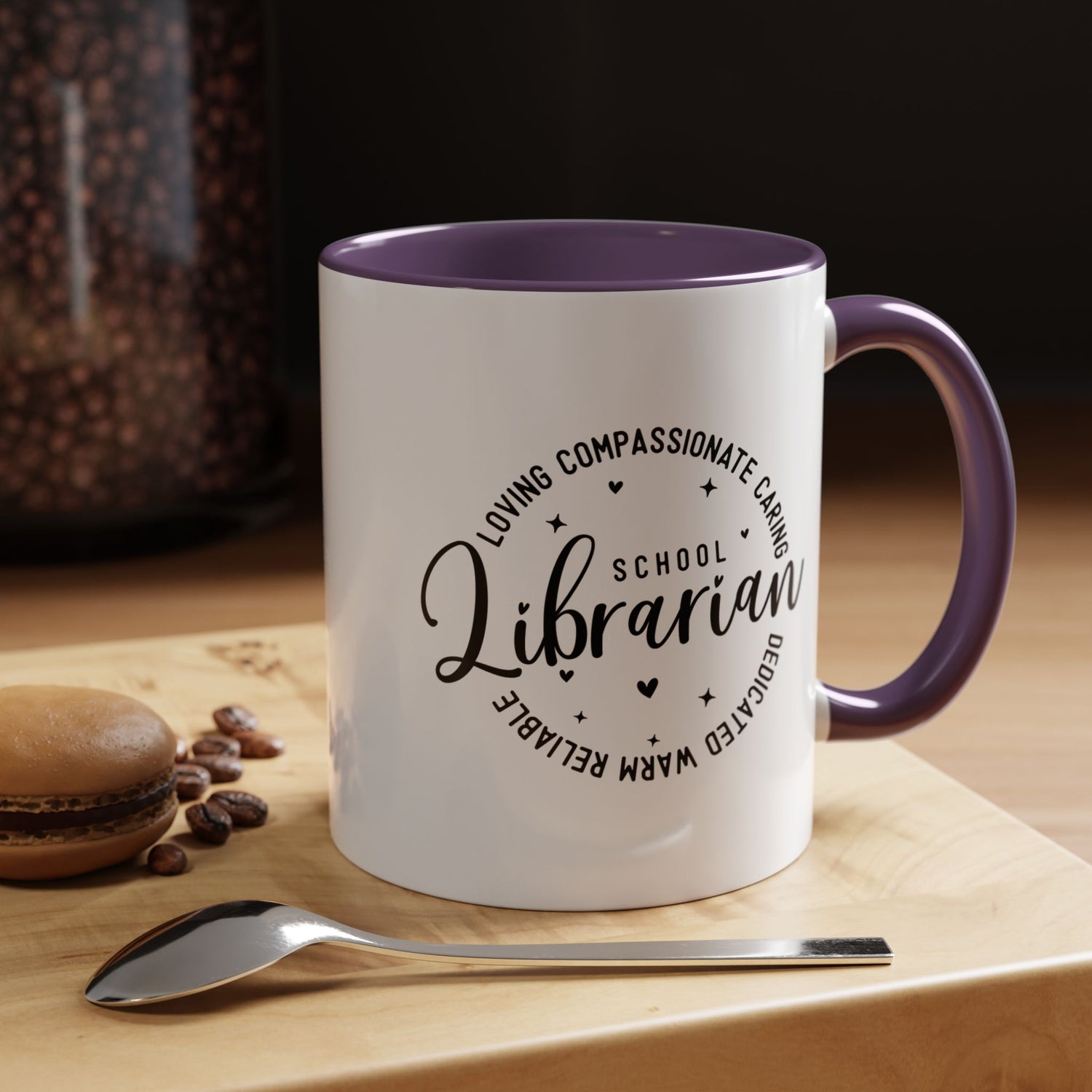 Librarian Love Coffee Mug | Gift for Teachers, School Librarians, Reading Enthusiasts, Book Lovers, Graduation