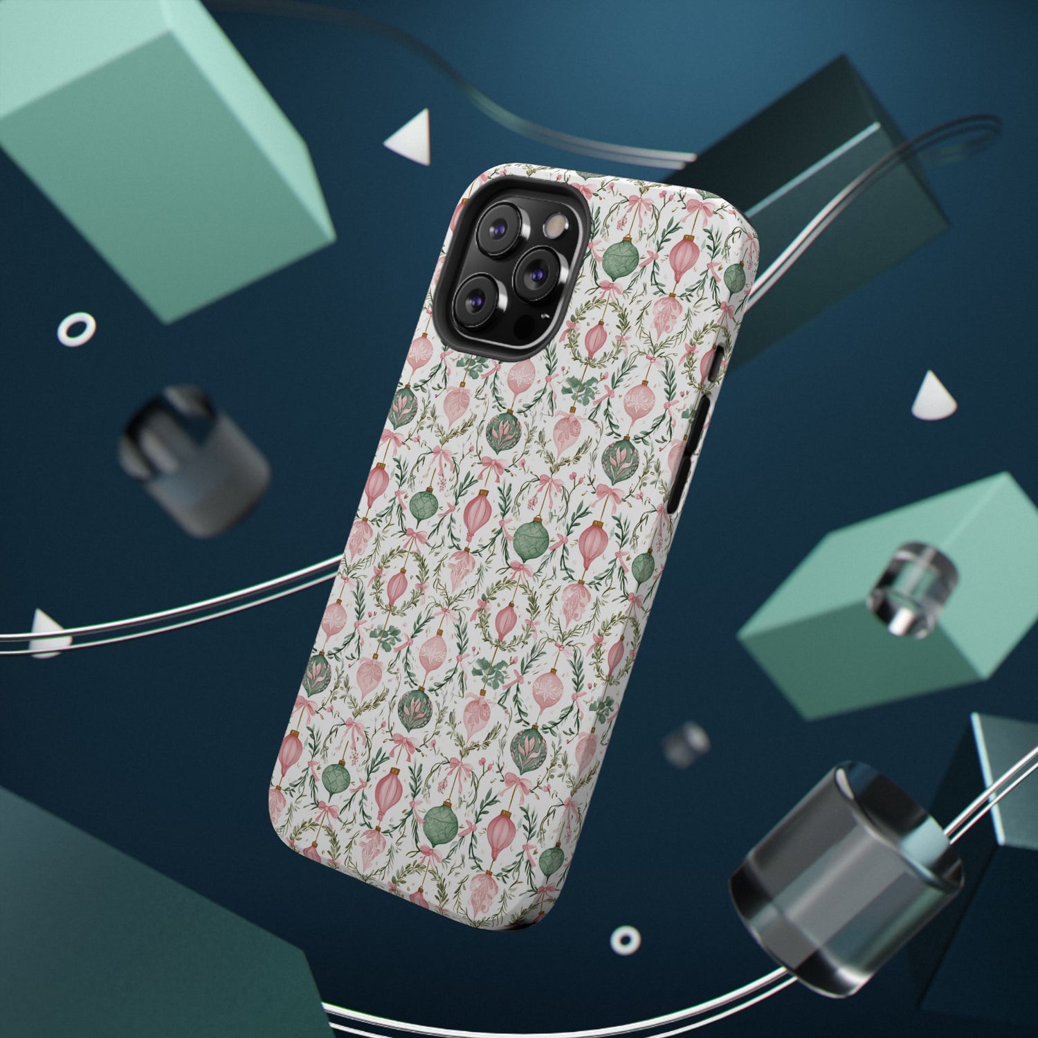 Holiday Ornaments Impact-Resistant Phone Case, iPhone, Samsung