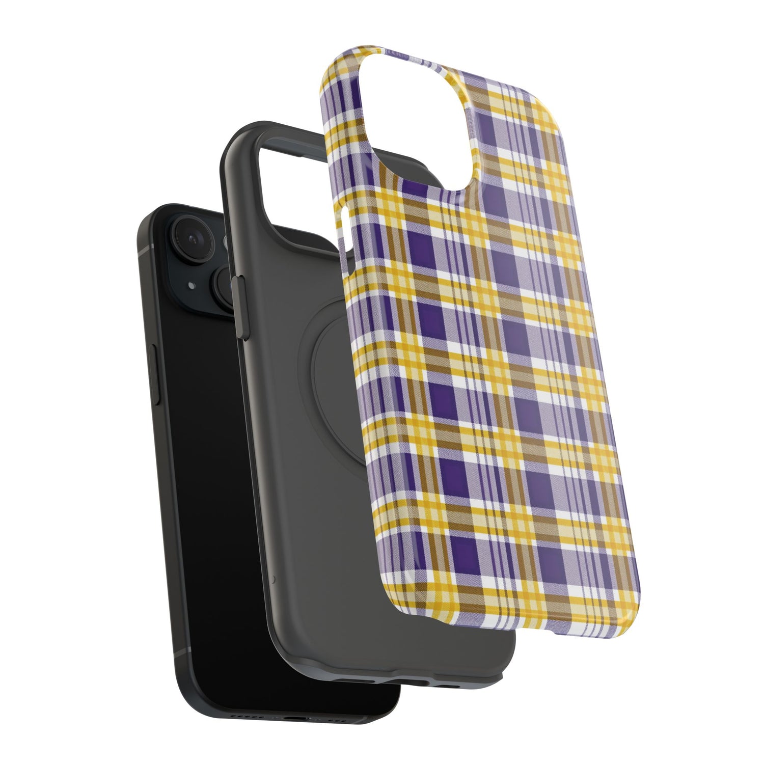 Impact-Resistant Phone Case- Louisiana Plaid
