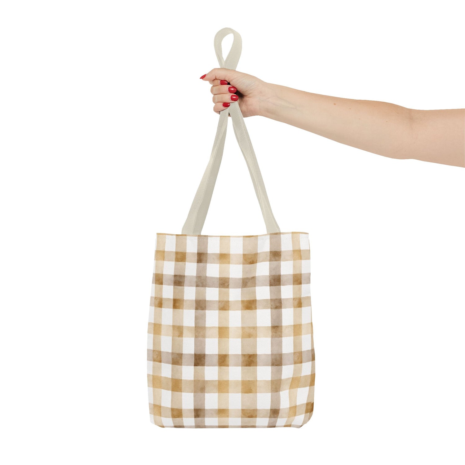 Chic Gingham Fall Tote Bag