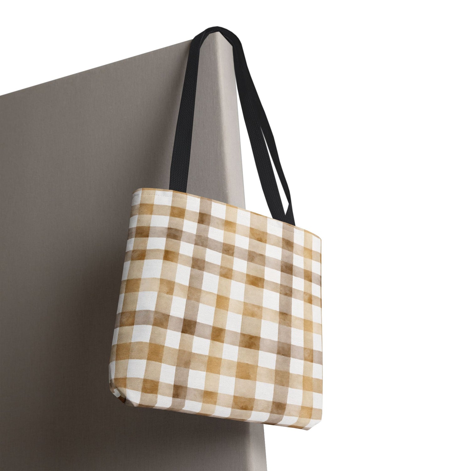 Chic Gingham Fall Tote Bag