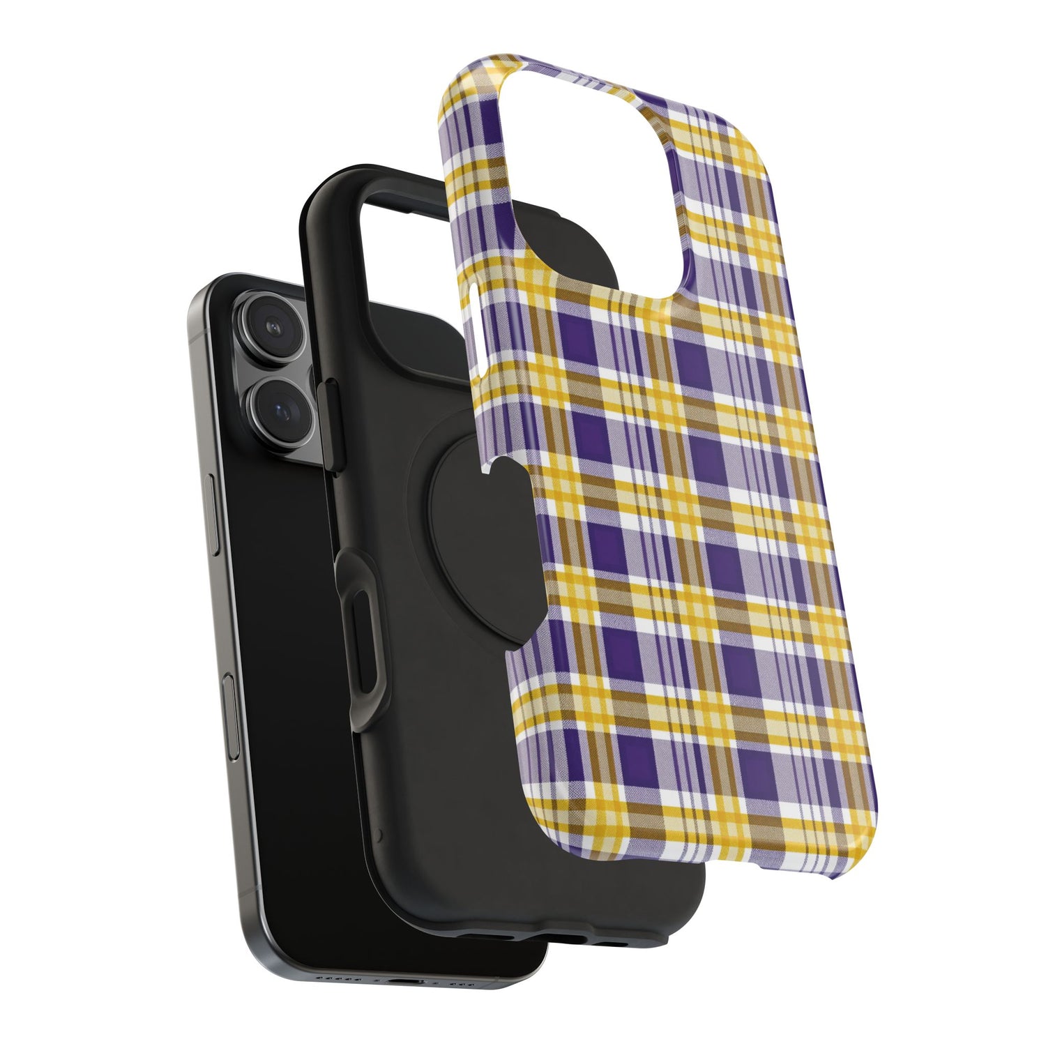 Impact-Resistant Phone Case- Louisiana Plaid