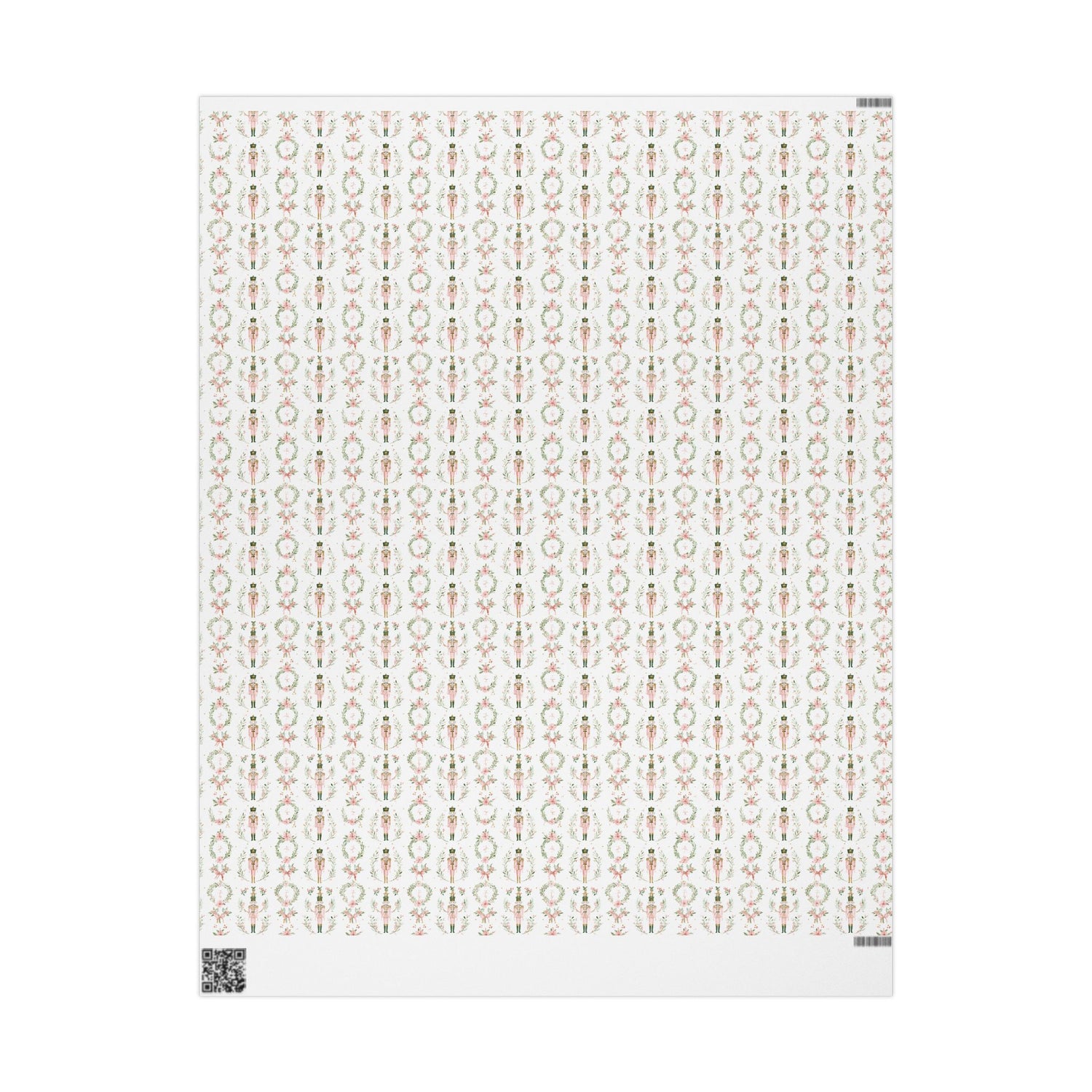 Patterned paper with small geometric shapes on a white background