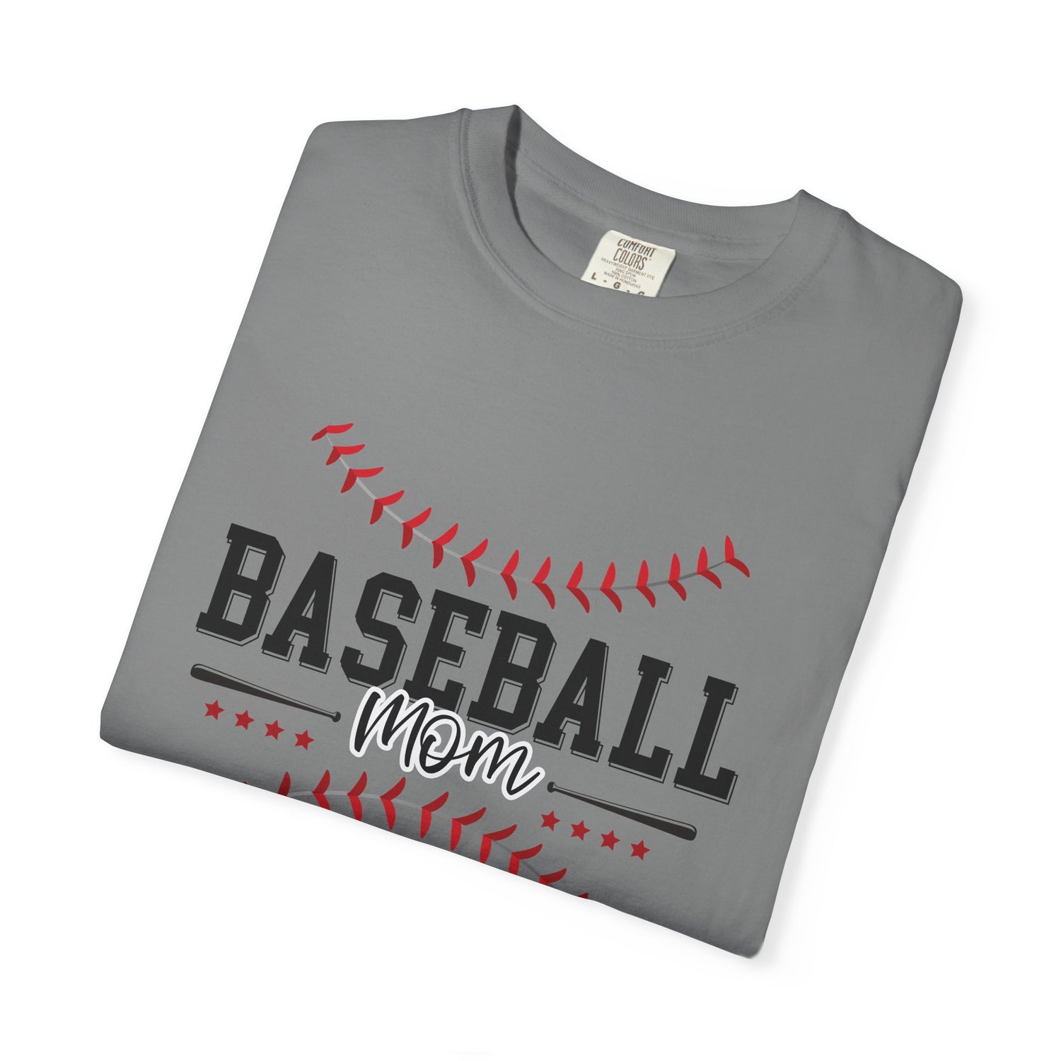Baseball Mom T-Shirt, Unisex Garment-Dyed Tee, Perfect for Game Days, Mother's Day Gift, Casual Wear, Soft Cotton Tee
