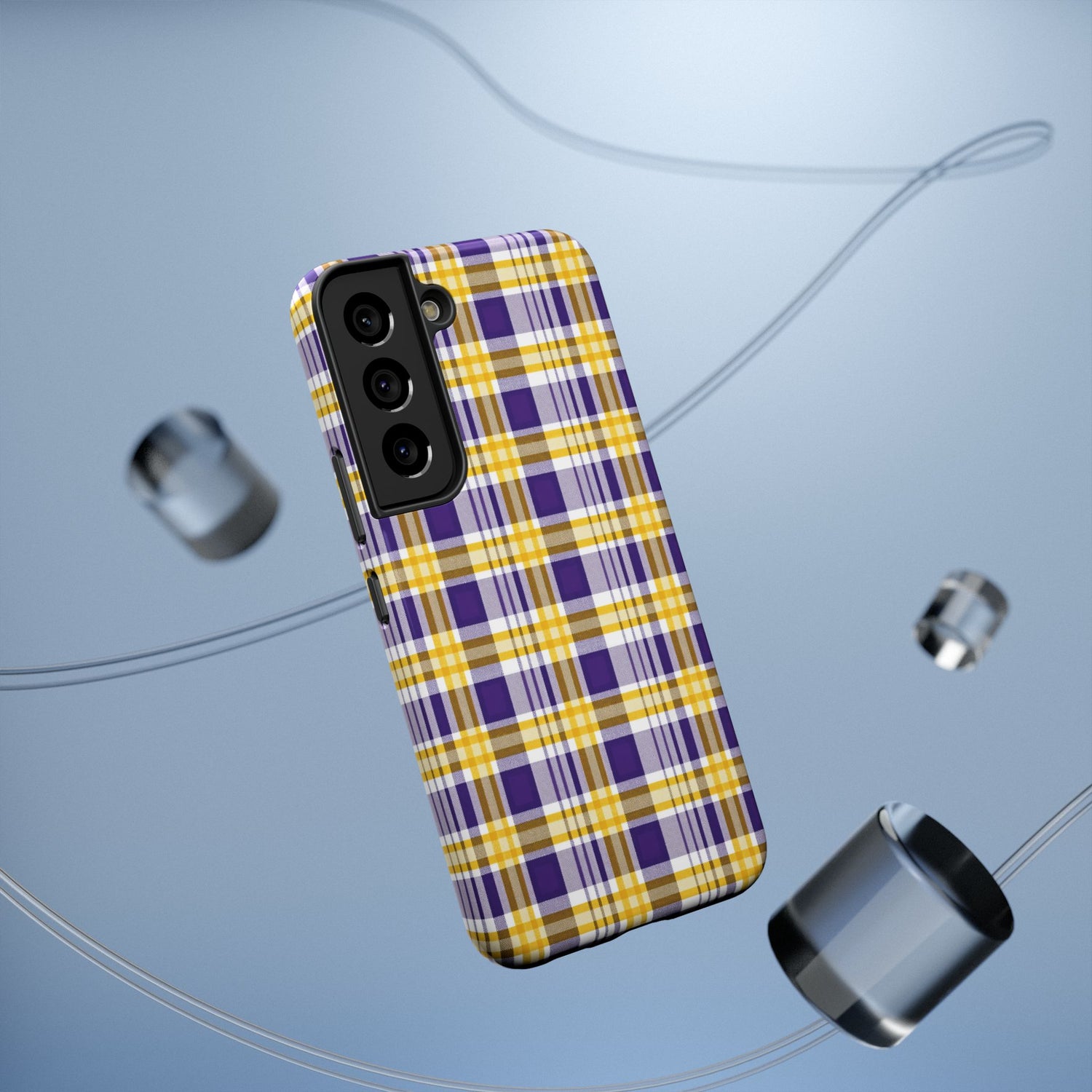 Impact-Resistant Phone Case- Louisiana Plaid