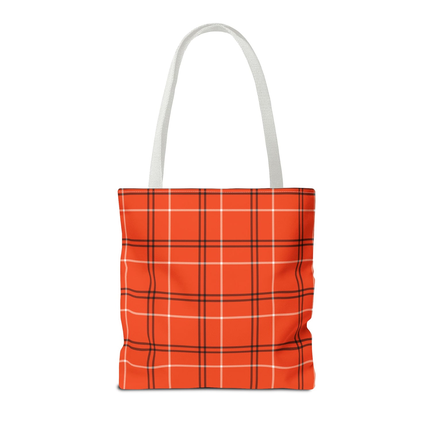 Tote Bag- Fall Orange Plaid