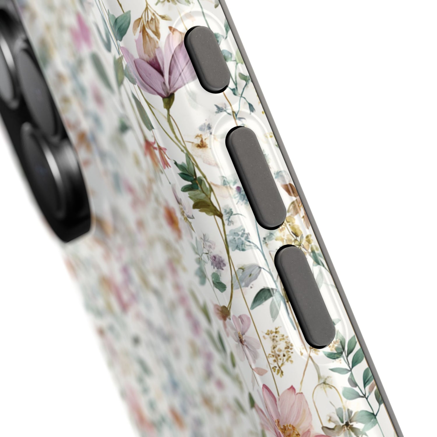 Floral Impact-Resistant Phone Case, iPhone, Samsung