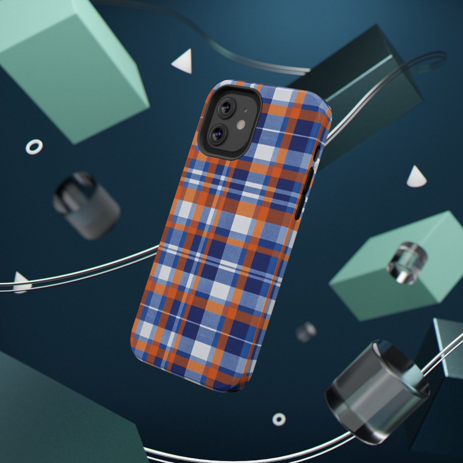 Impact-Resistant Phone Case- Florida Plaid