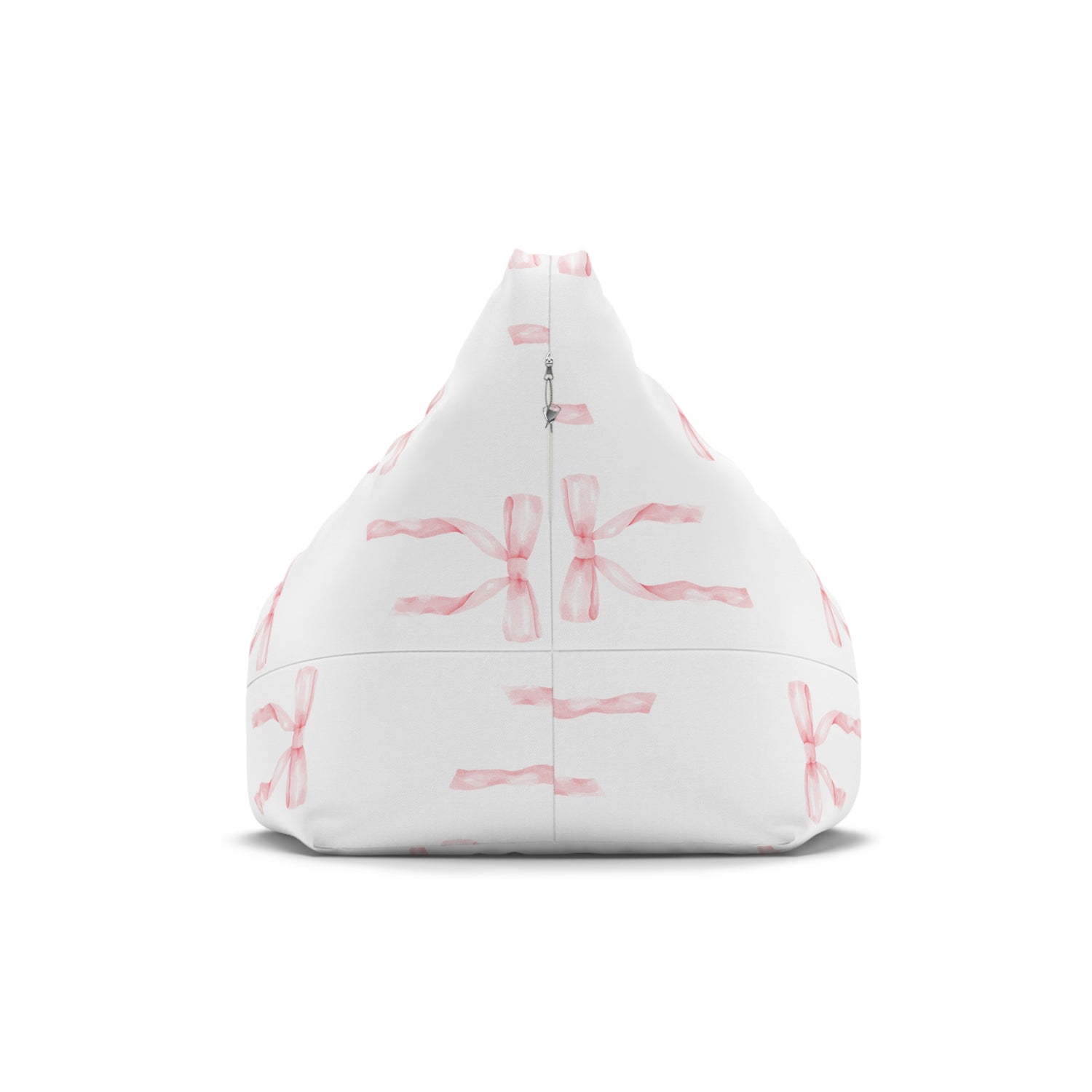 Watercolor Coquette Pink Bows Bean Bag Chair Cover