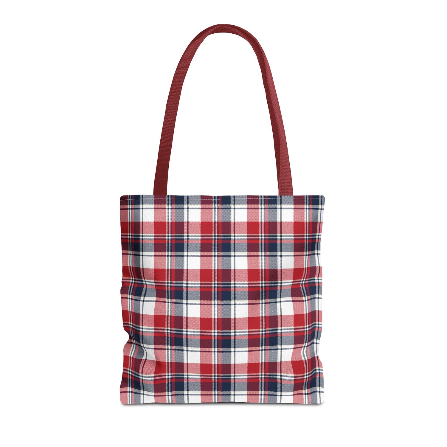 4th of July Plaid Tote Bag