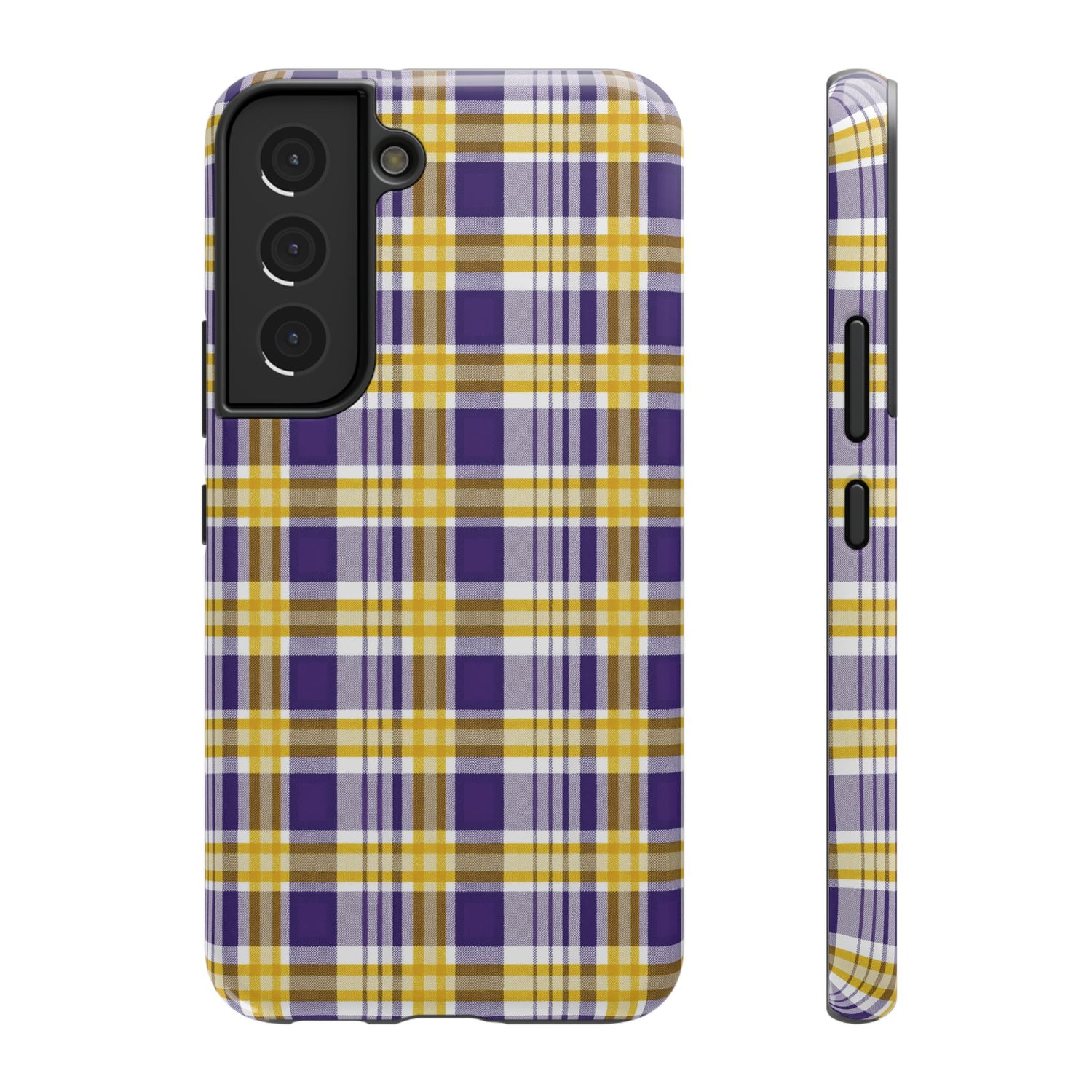 Impact-Resistant Phone Case- Louisiana Plaid