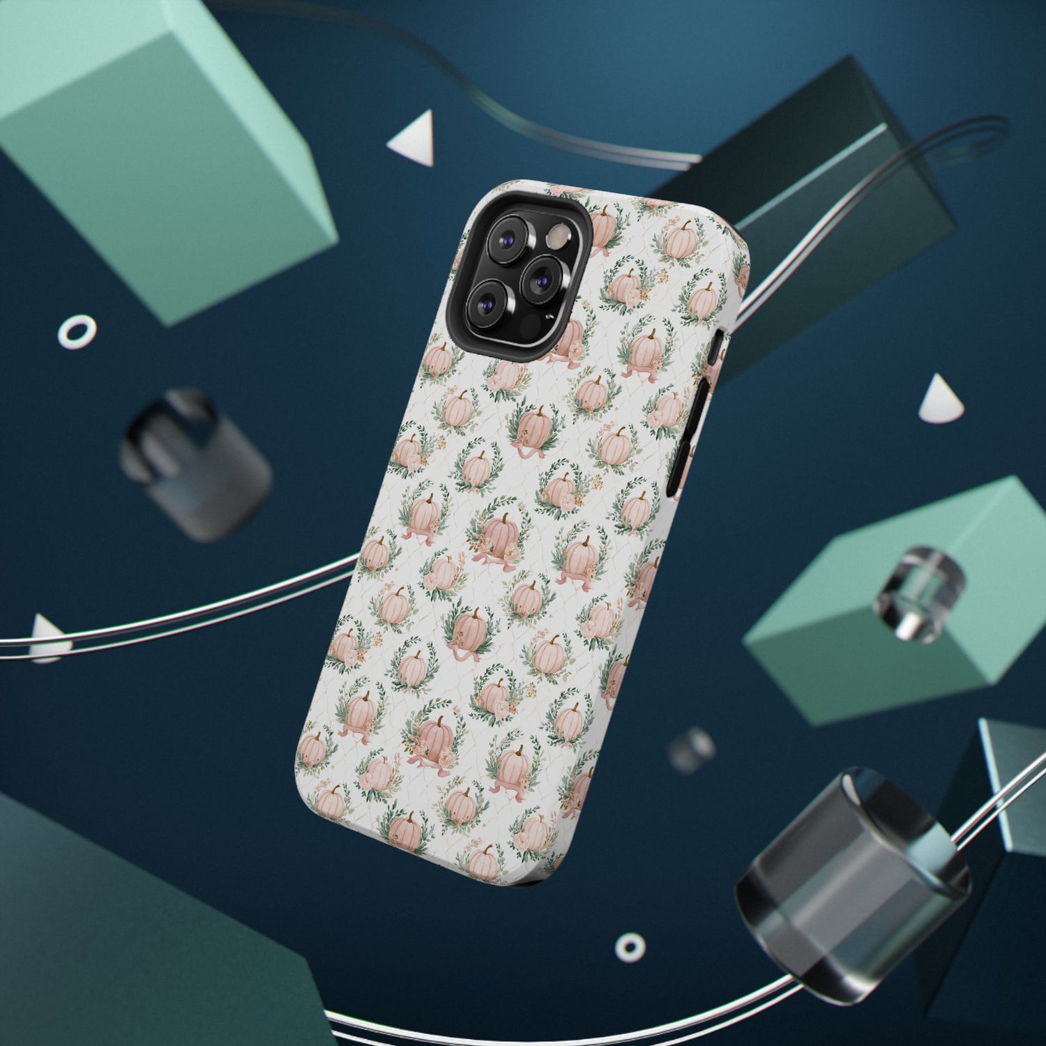 Elegant Pumpkin Impact-Resistant Phone Case, iPhone, Samsung