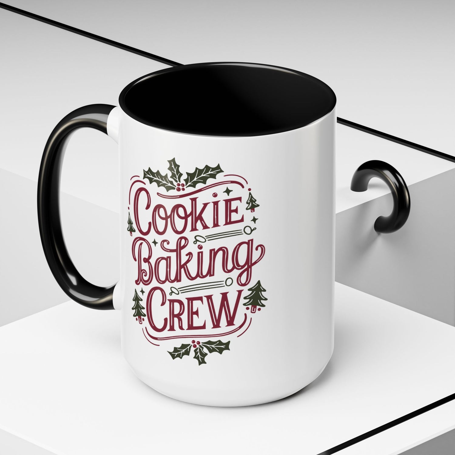 Cookie Baking Crew Coffee Mug | Holiday Gift for Bakers | Cute Ceramic Cup for Home, Kitchen Decor, Christmas, Cookie Lovers