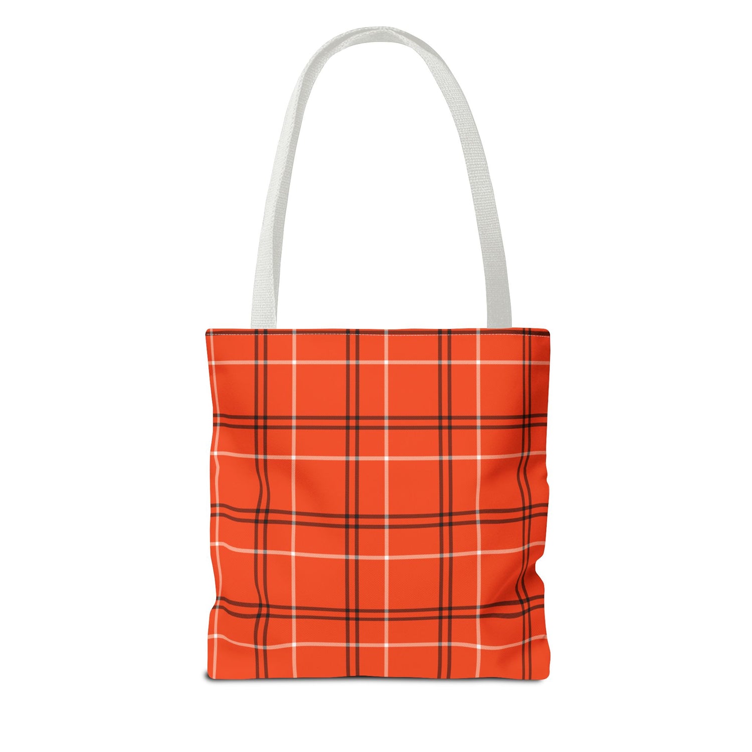Tote Bag- Fall Orange Plaid