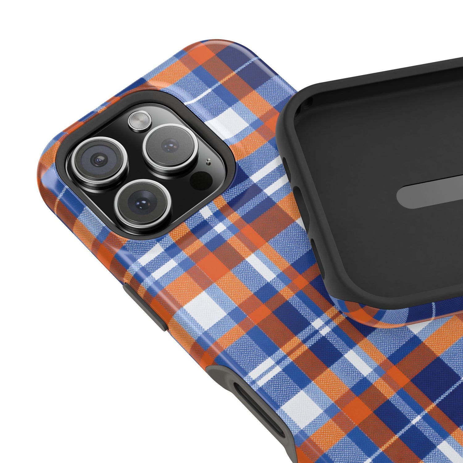 Impact-Resistant Phone Case- Florida Plaid