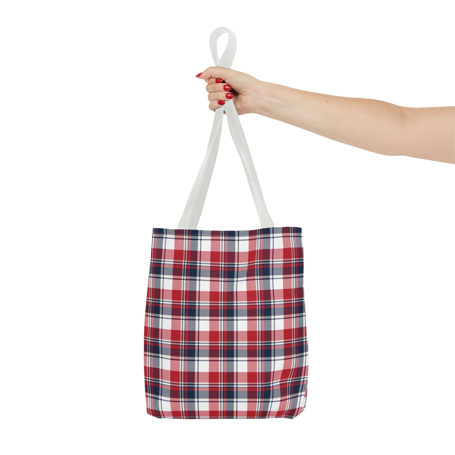 4th of July Plaid Tote Bag