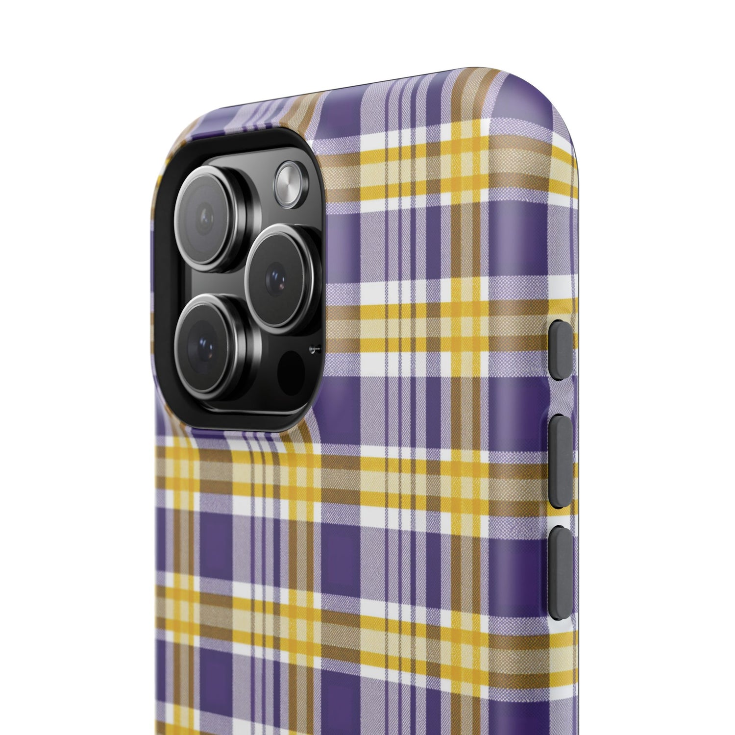 Impact-Resistant Phone Case- Louisiana Plaid