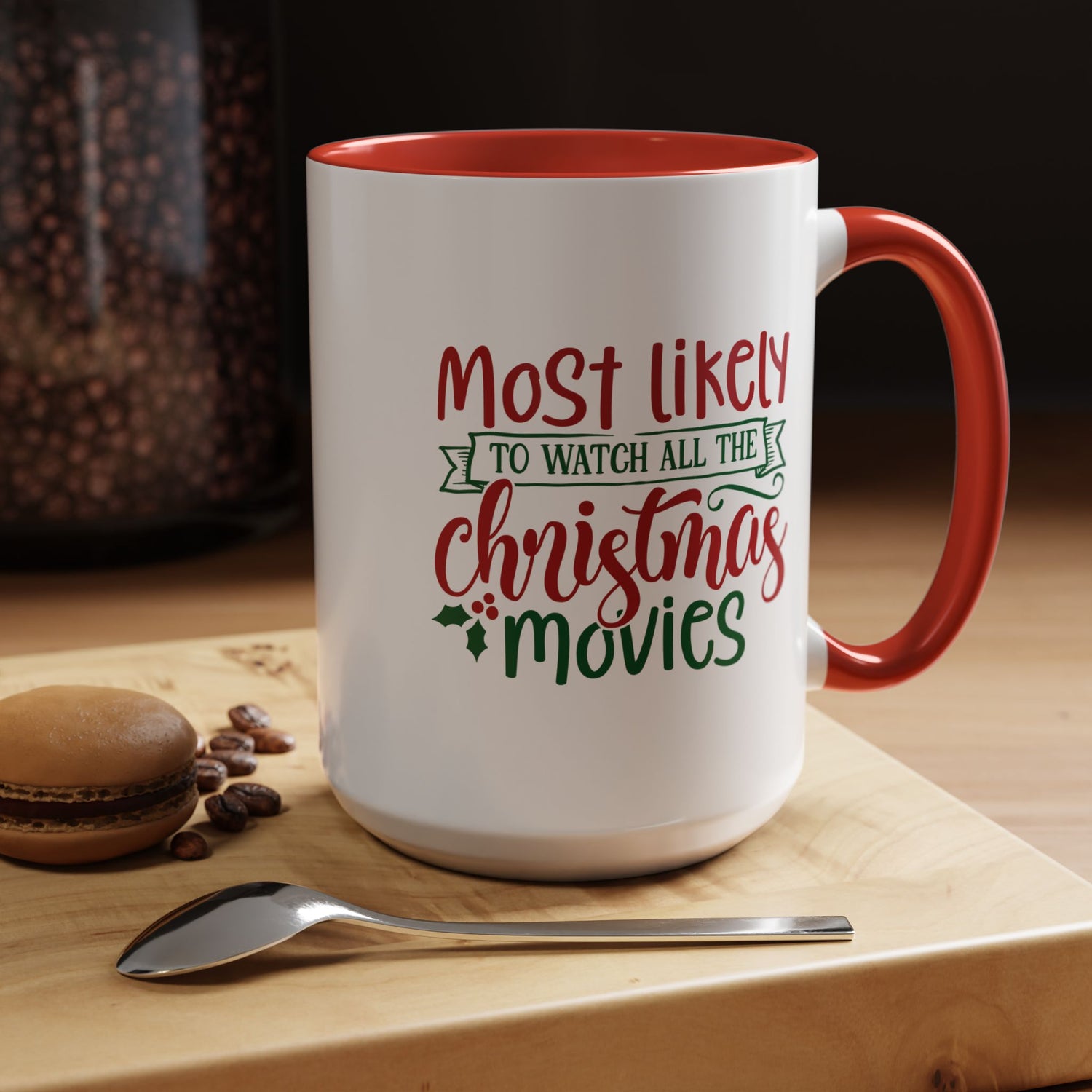 Double-Sided Christmas Movie Mug, Holiday Coffee Cup