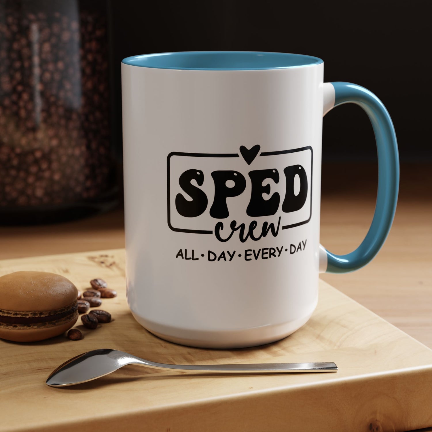 SPED Crew Accent Coffee Mug - Perfect for Teachers, Staff Gifts, Educational Appreciation, Fun Coffee Lovers