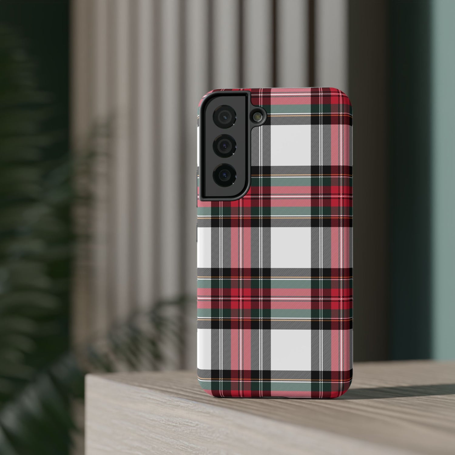 New Tartan Christmas Plaid Impact-Resistant Cases, iPhone, Samsung