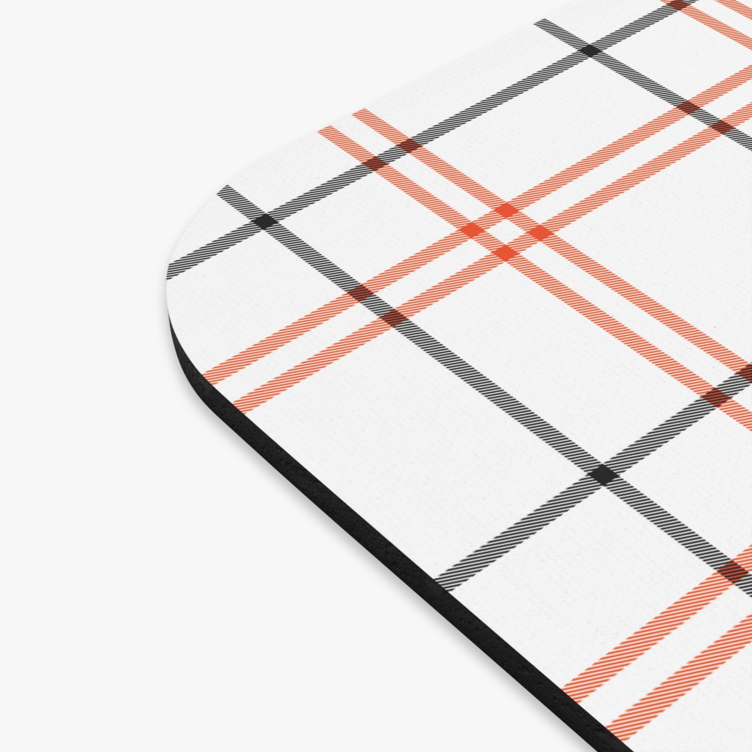 Stylish Plaid Mouse Pad for Home Office, Desk Accessory, Gift for Students, Computer Setup, Workstation Decor