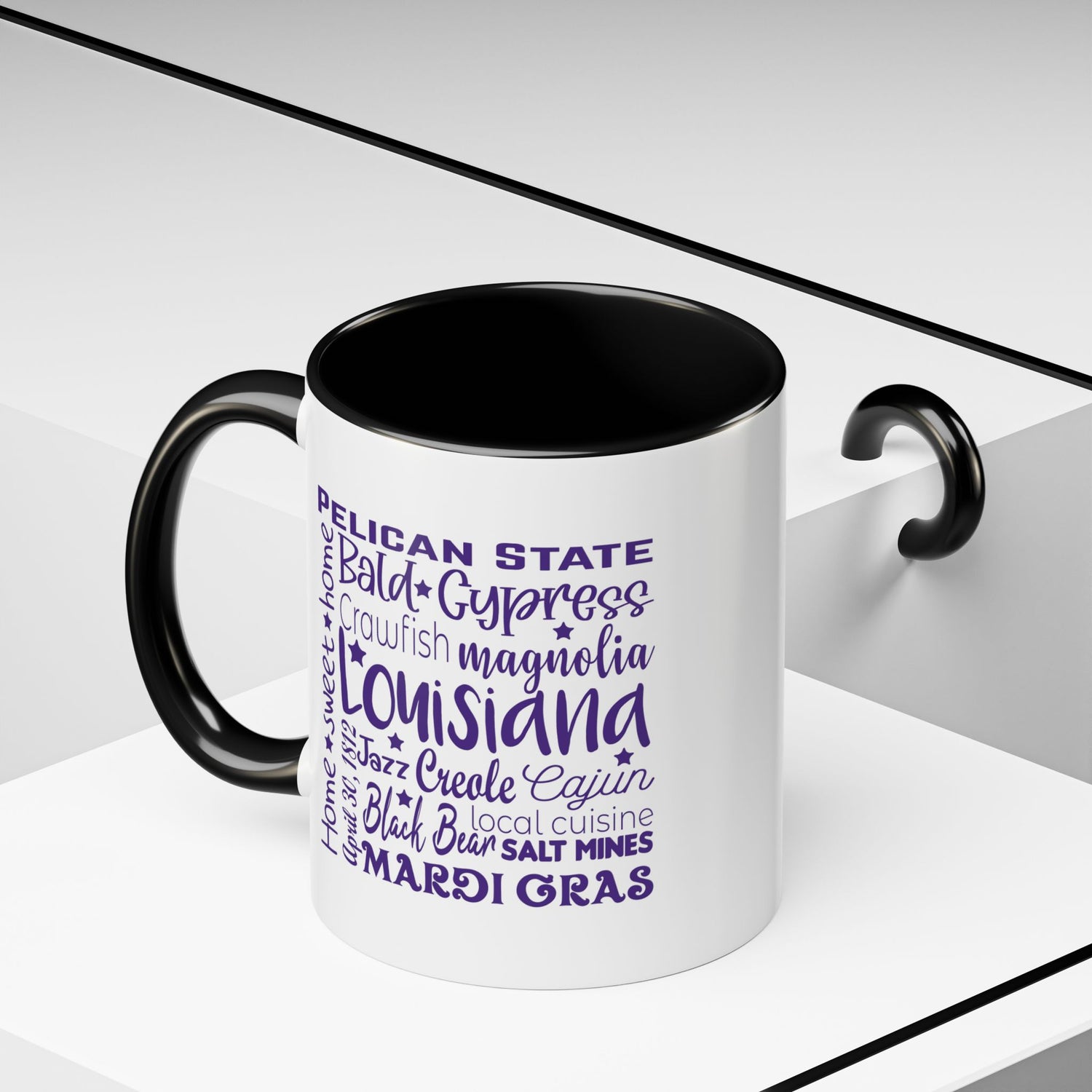 Louisiana Accent Coffee Mug - Perfect for Home & Kitchen, Gift for Mardi Gras, Inspirational Decor, Travel Souvenir, Unique Drinkware