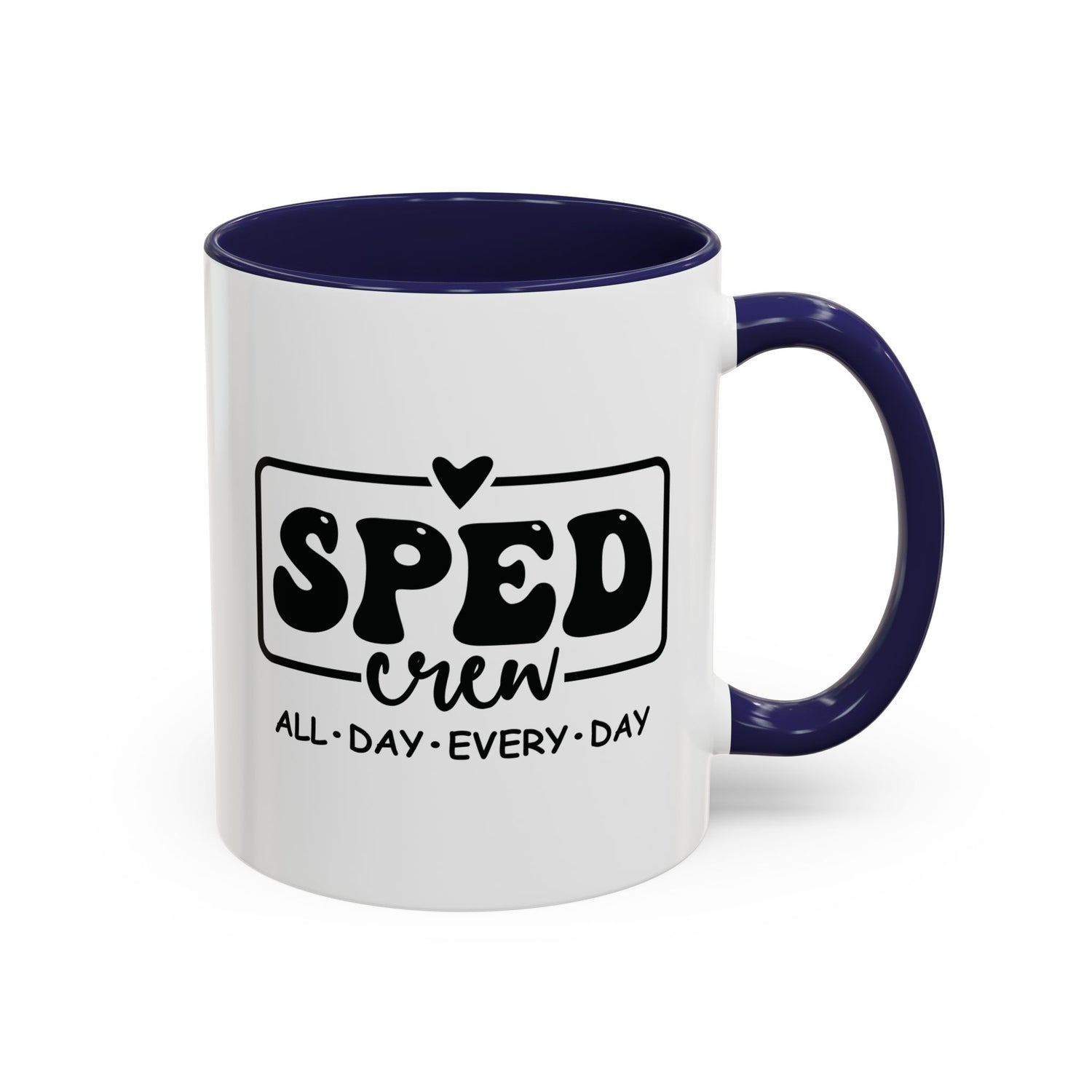 SPED Crew Accent Coffee Mug - Perfect for Teachers, Staff Gifts, Educational Appreciation, Fun Coffee Lovers