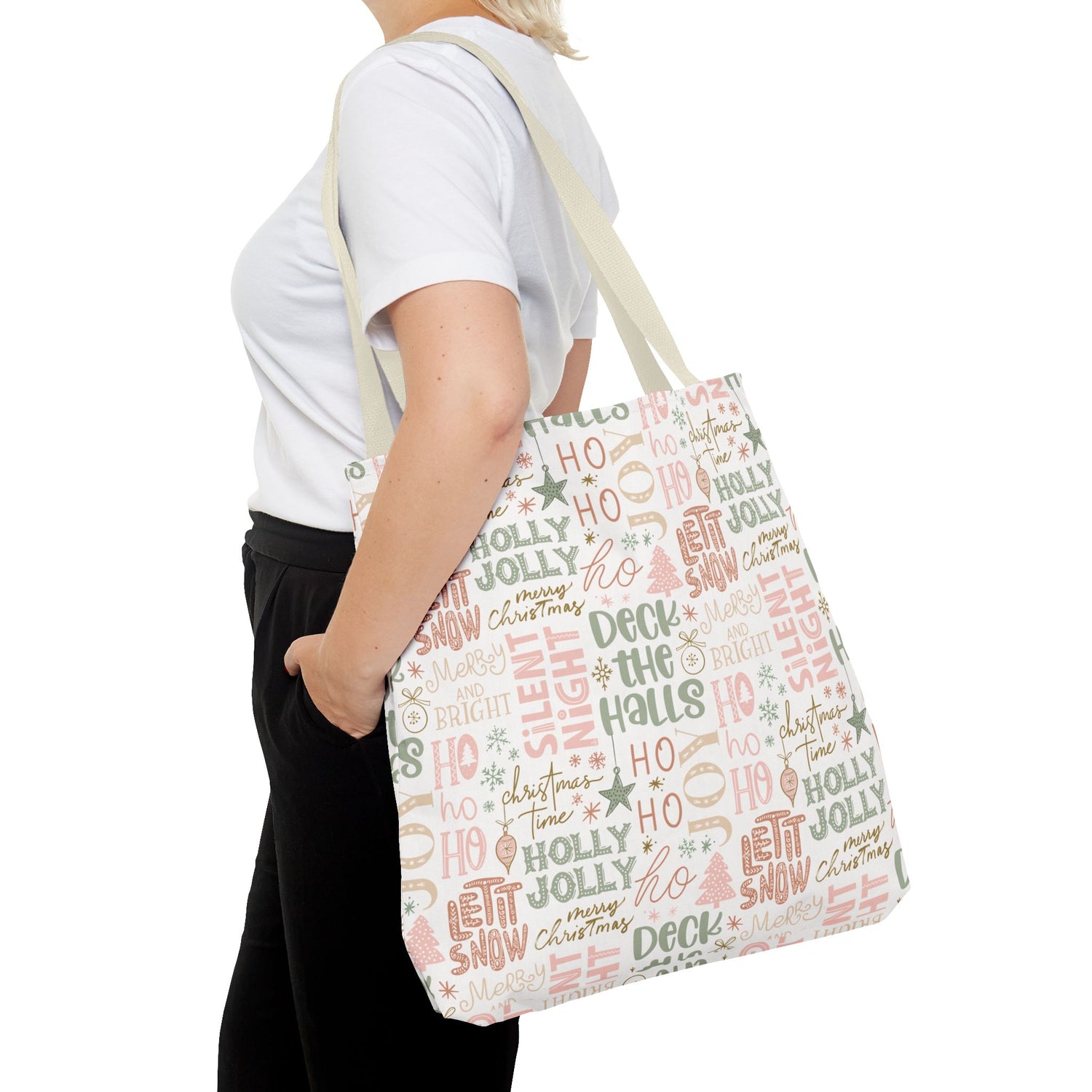 Christmas Phrases Tote Bag