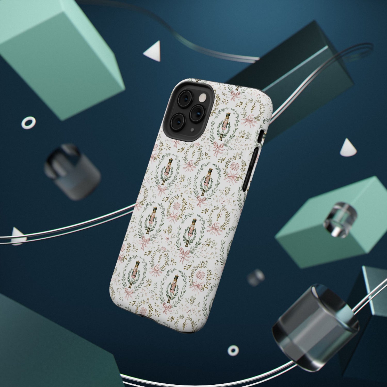 Impact-Resistant Phone Case- Nutcracker Floral
