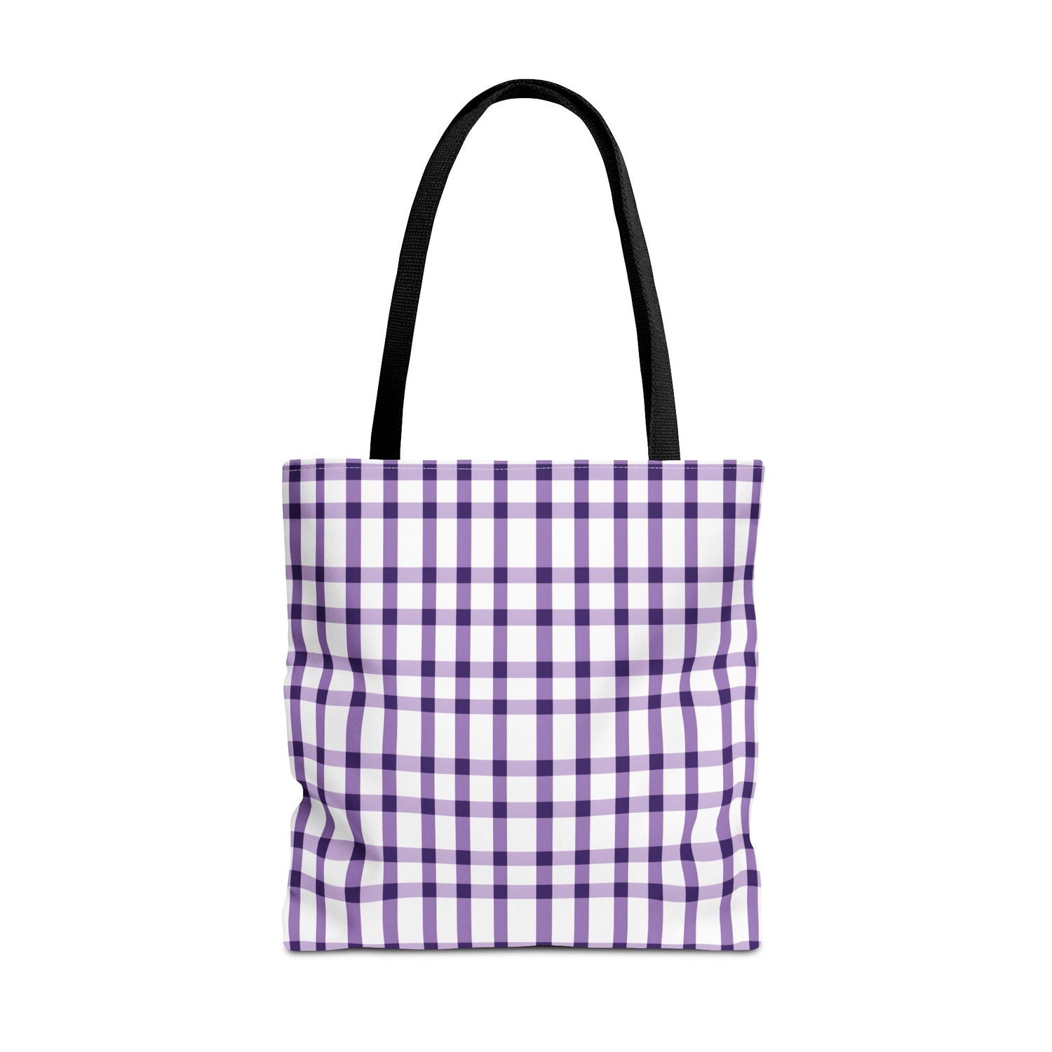 Purple Plaid Tote Bag