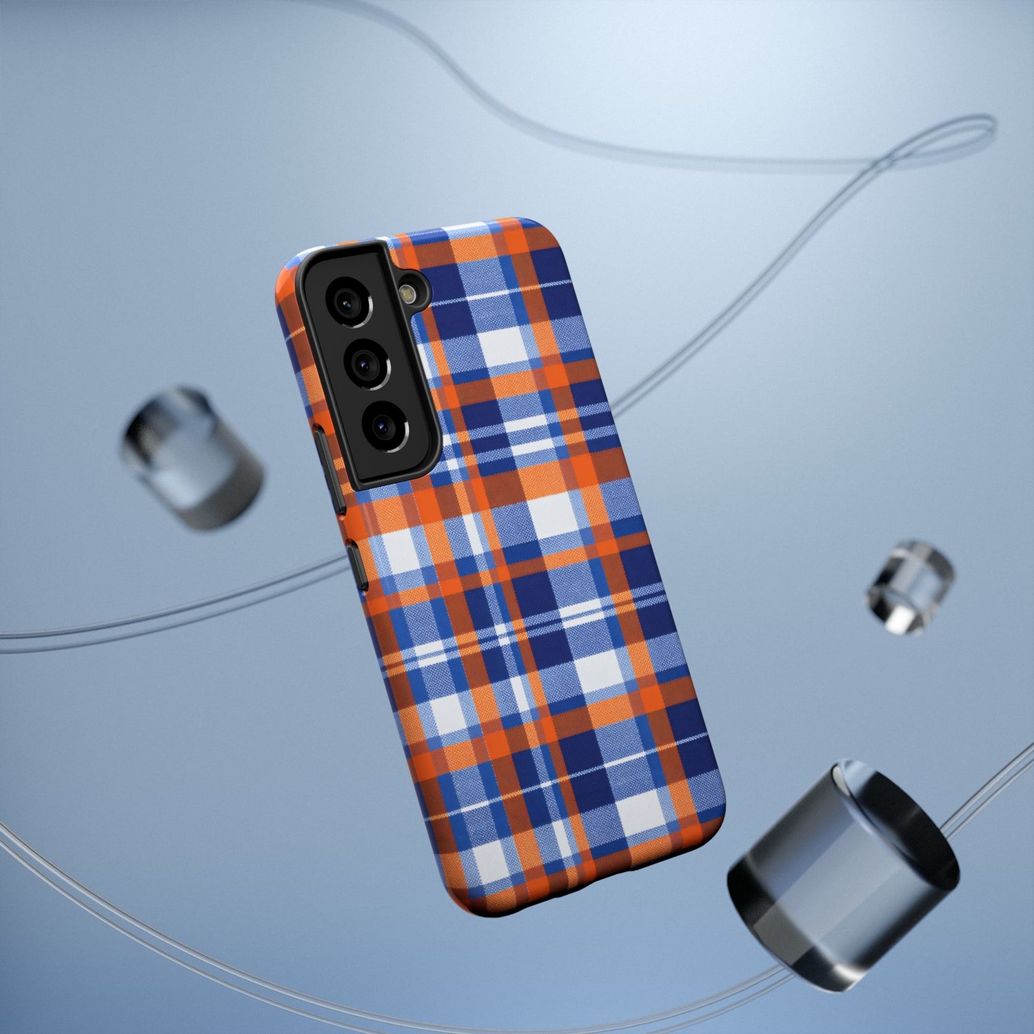 Impact-Resistant Phone Case- Florida Plaid