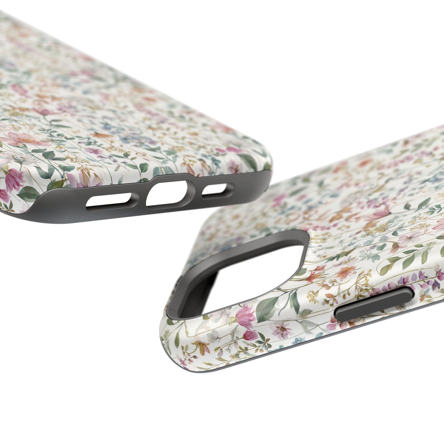 Floral Impact-Resistant Phone Case, iPhone, Samsung