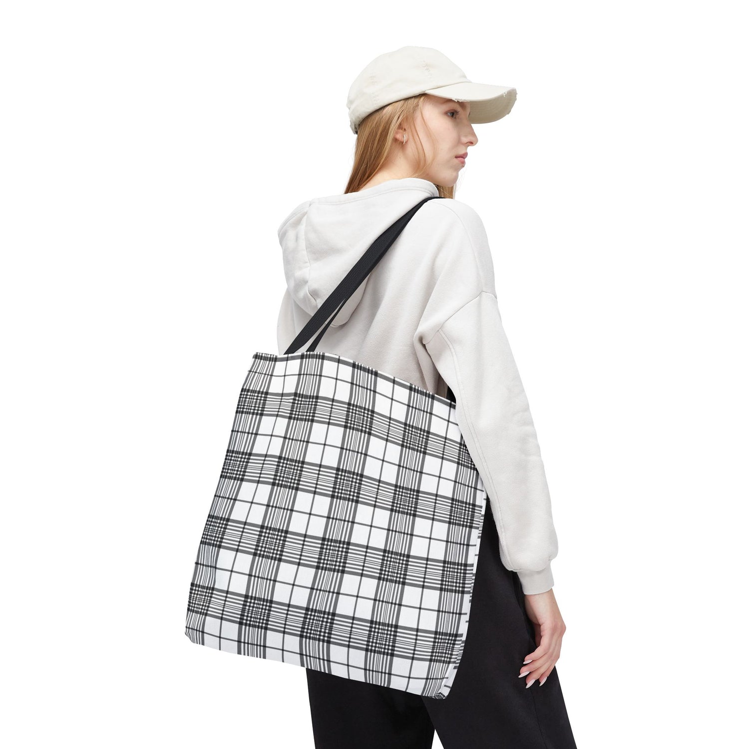 Farmhouse Plaid Tote Bag