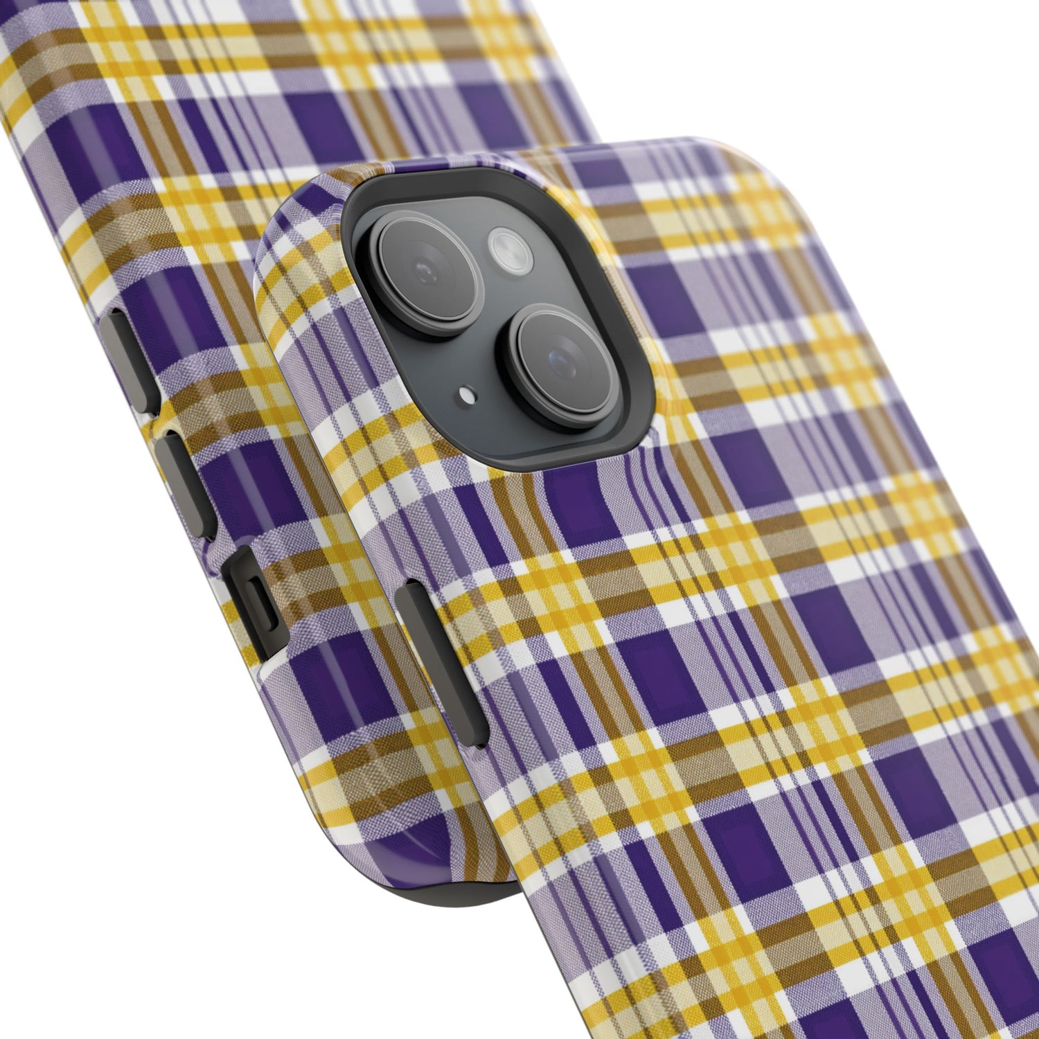 Impact-Resistant Phone Case- Louisiana Plaid