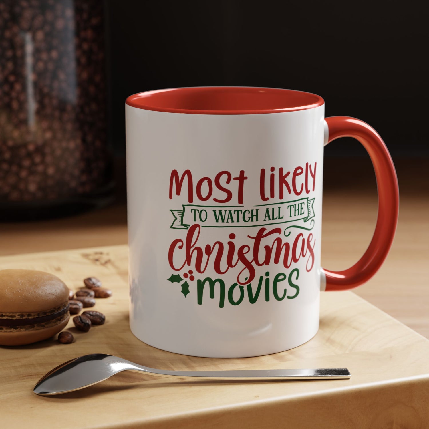 Double-Sided Christmas Movie Mug, Holiday Coffee Cup