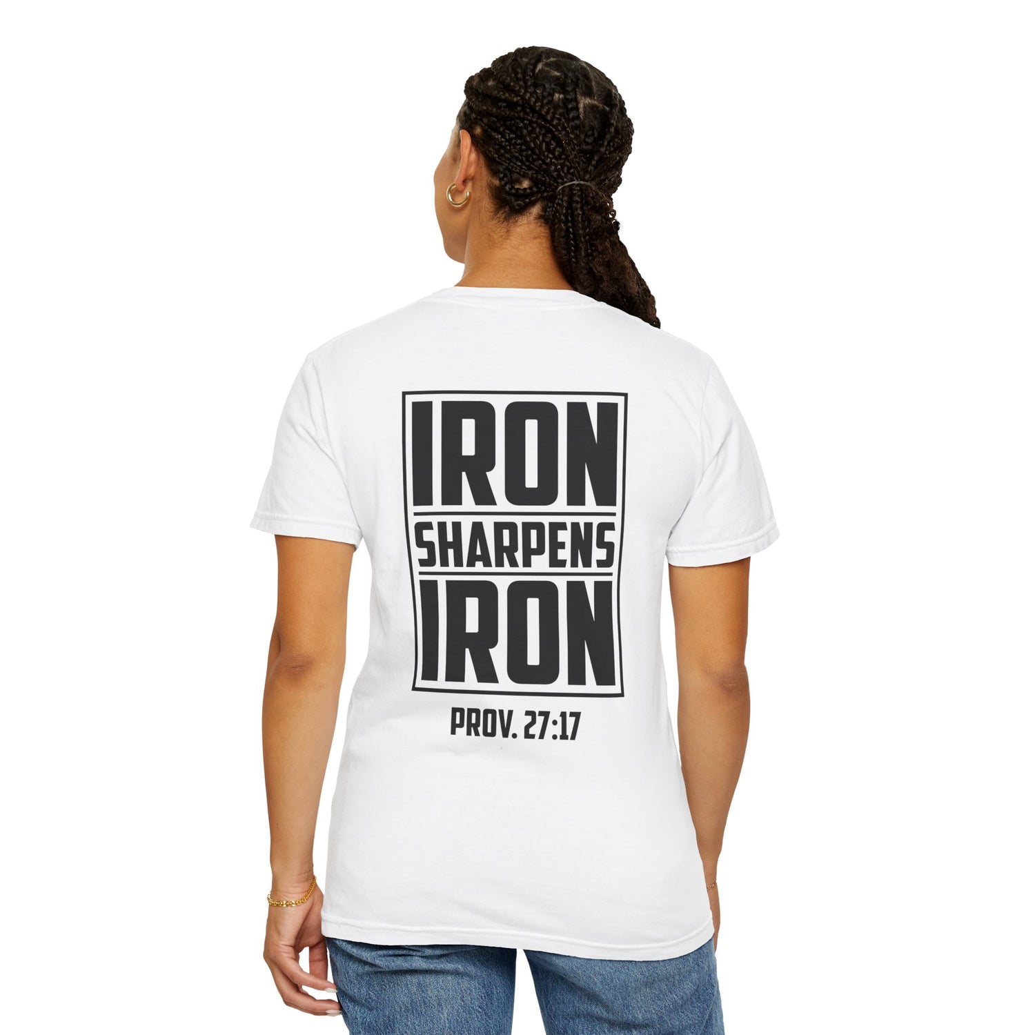 Inspirational Unisex T-Shirt, Motivational Tee for Everyday Wear, Iron Sharpens Iron, Christian Gift, Casual Fashion