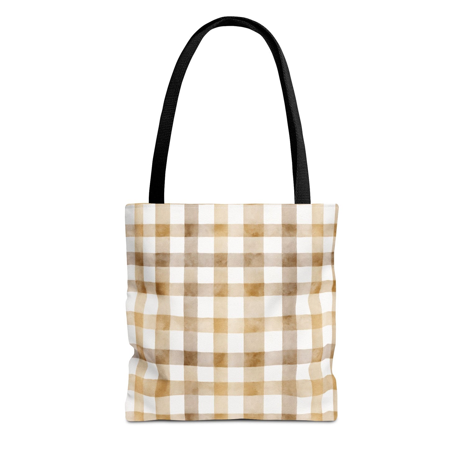 Chic Gingham Fall Tote Bag