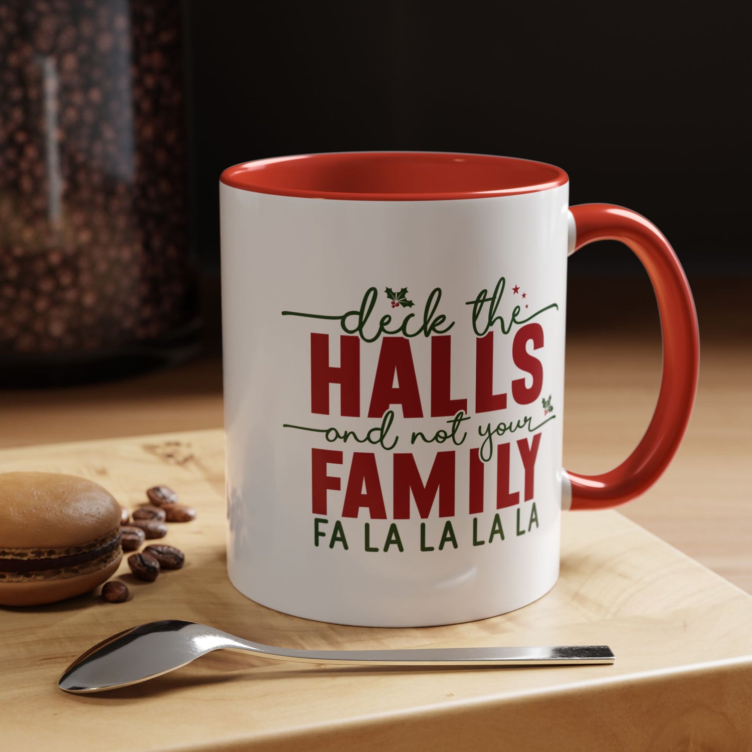 Funny Holiday Coffee Mug, Festive Drinkware