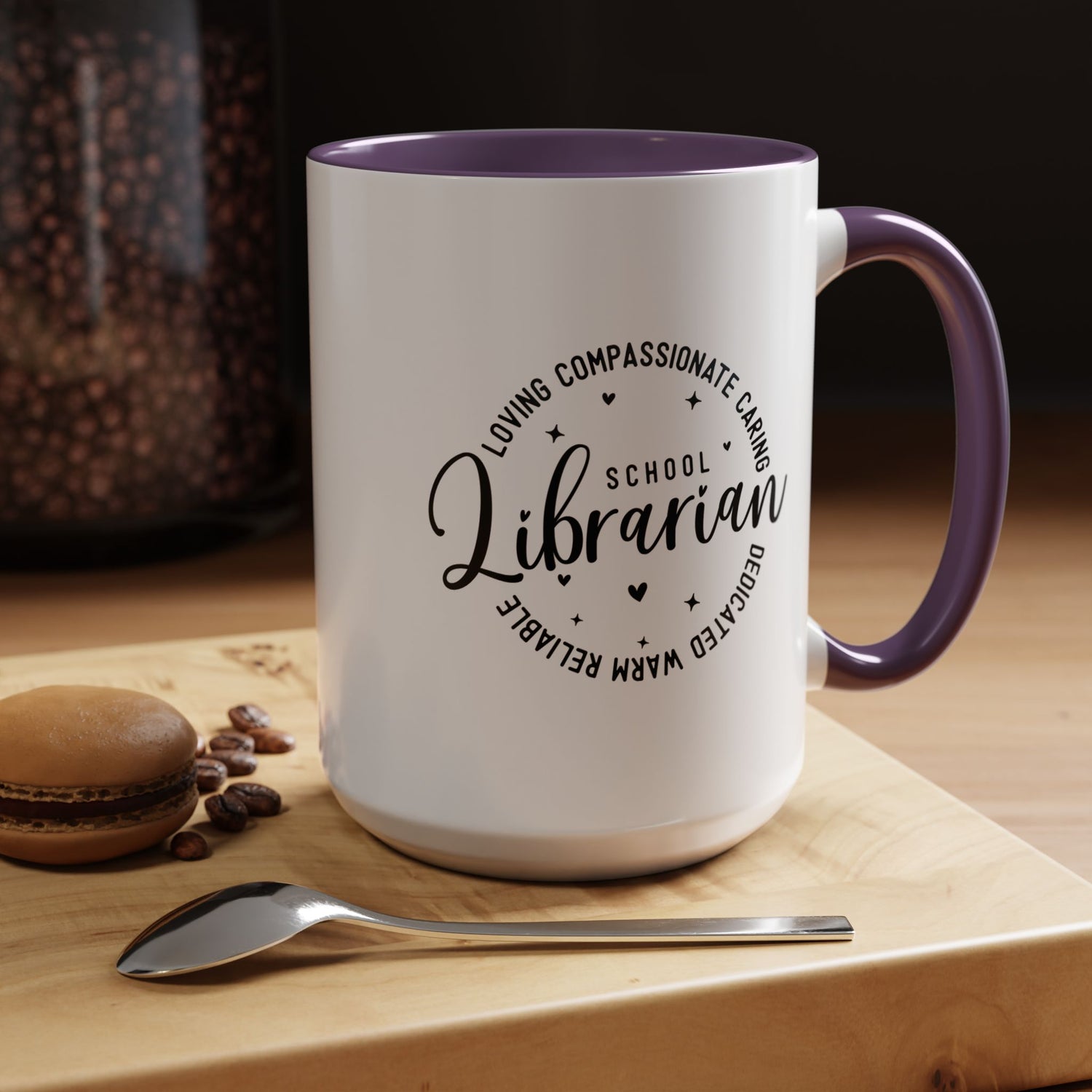 Librarian Love Coffee Mug | Gift for Teachers, School Librarians, Reading Enthusiasts, Book Lovers, Graduation
