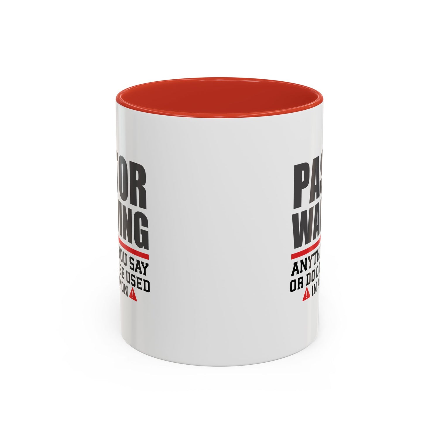 Funny Pastor Warning Coffee Mug, Christian Gift for Pastors, Humorous Church Coffee Cup, Sermon Inspiration Mug, For Ministry Lovers