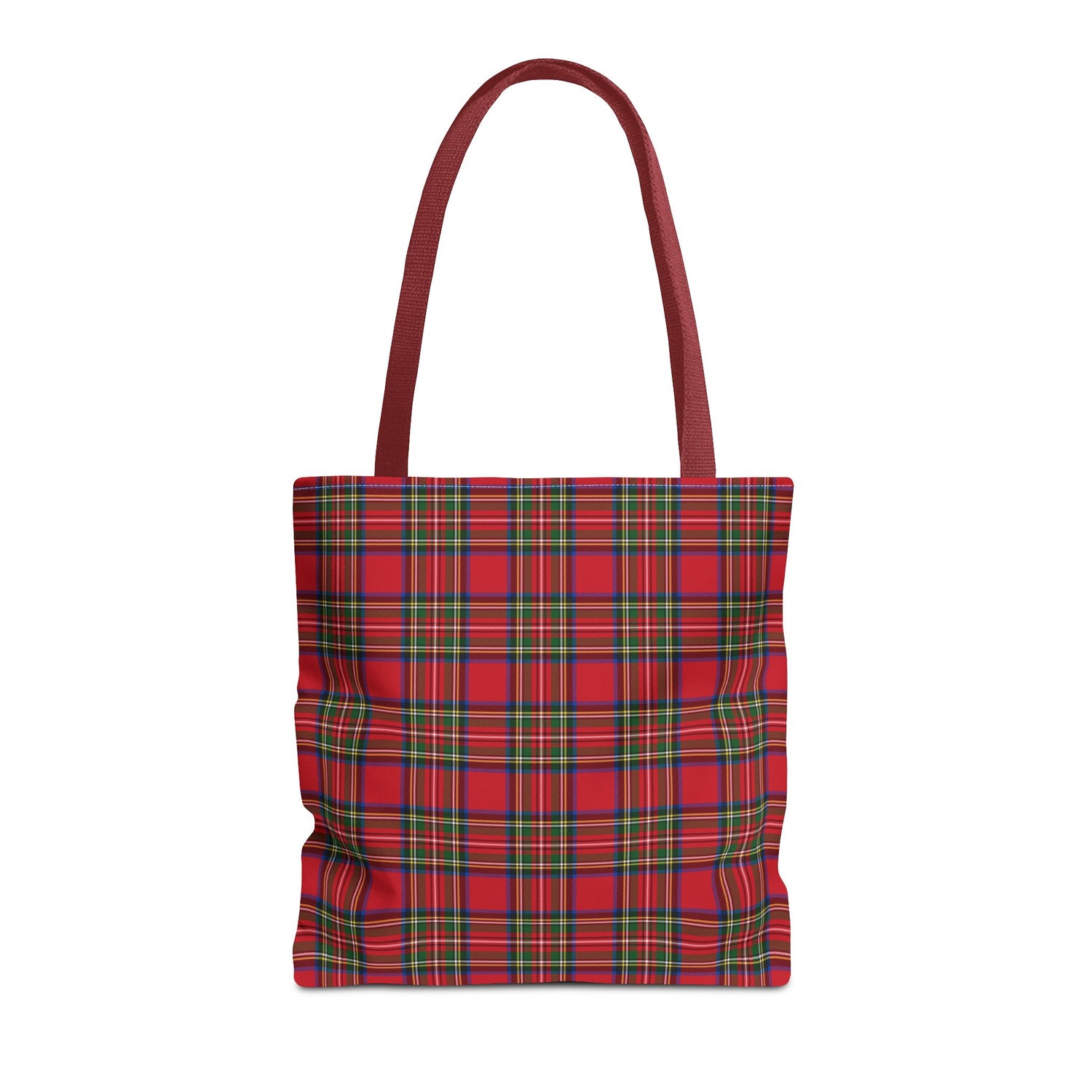 Red Christmas Plaid Tote Bag